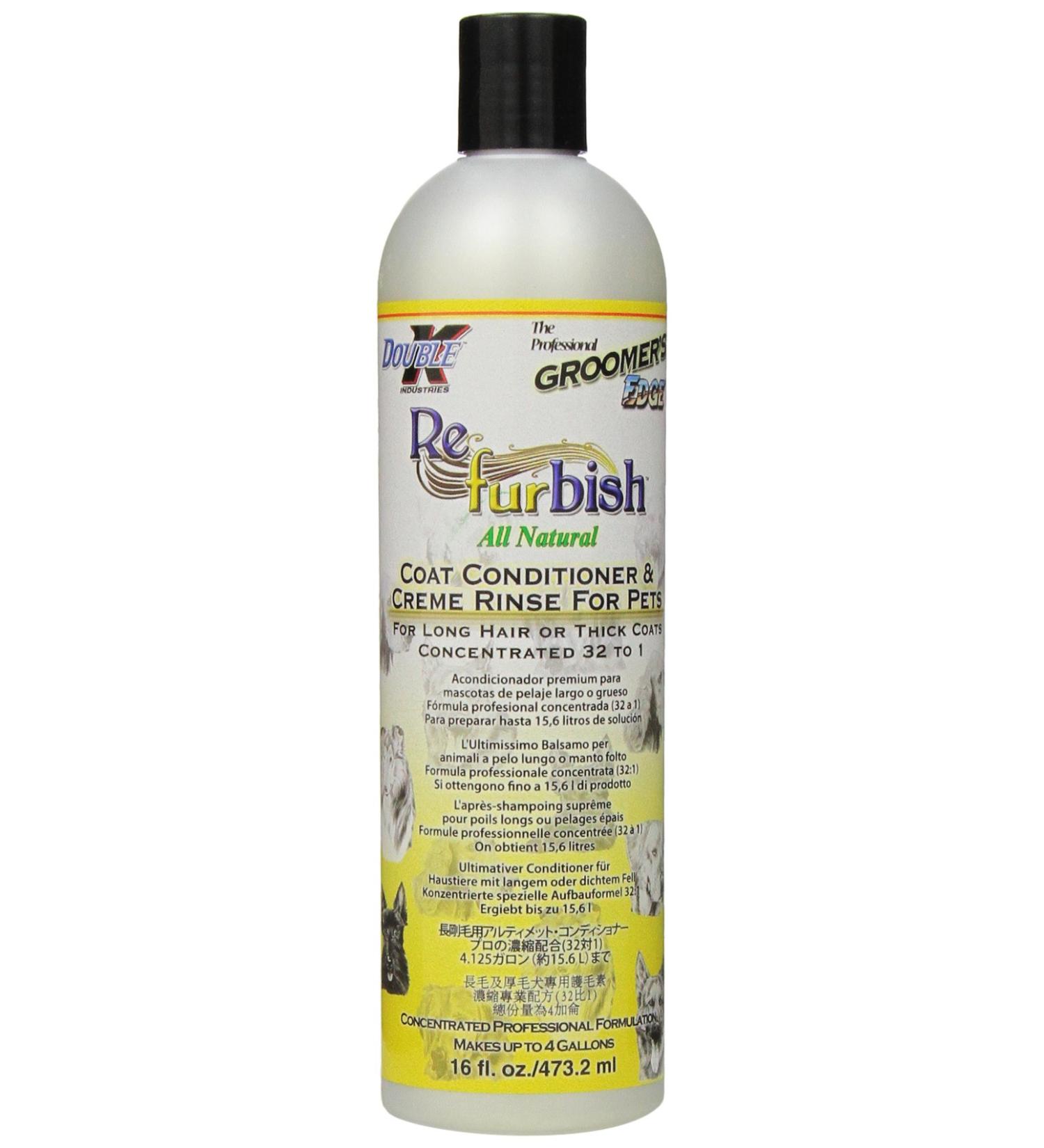 Groomer's Edge Re-Fur-Bish Pet Conditioner 16oz - Hydrating & Nourishing Formula - Buy Online on SooperMarket.com
