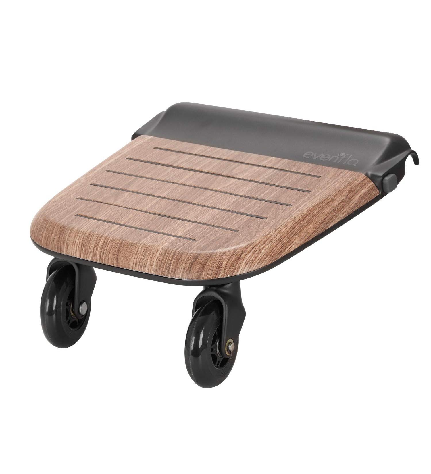 Evenflo Stroller Rider Board - Convenient Riding Option with Non-Skid Surface and Smooth-Ride Wheels - Holds up to 50 Pounds - Easy to Use - No Additional Parts Needed - Buy Online on SooperMarket.com
