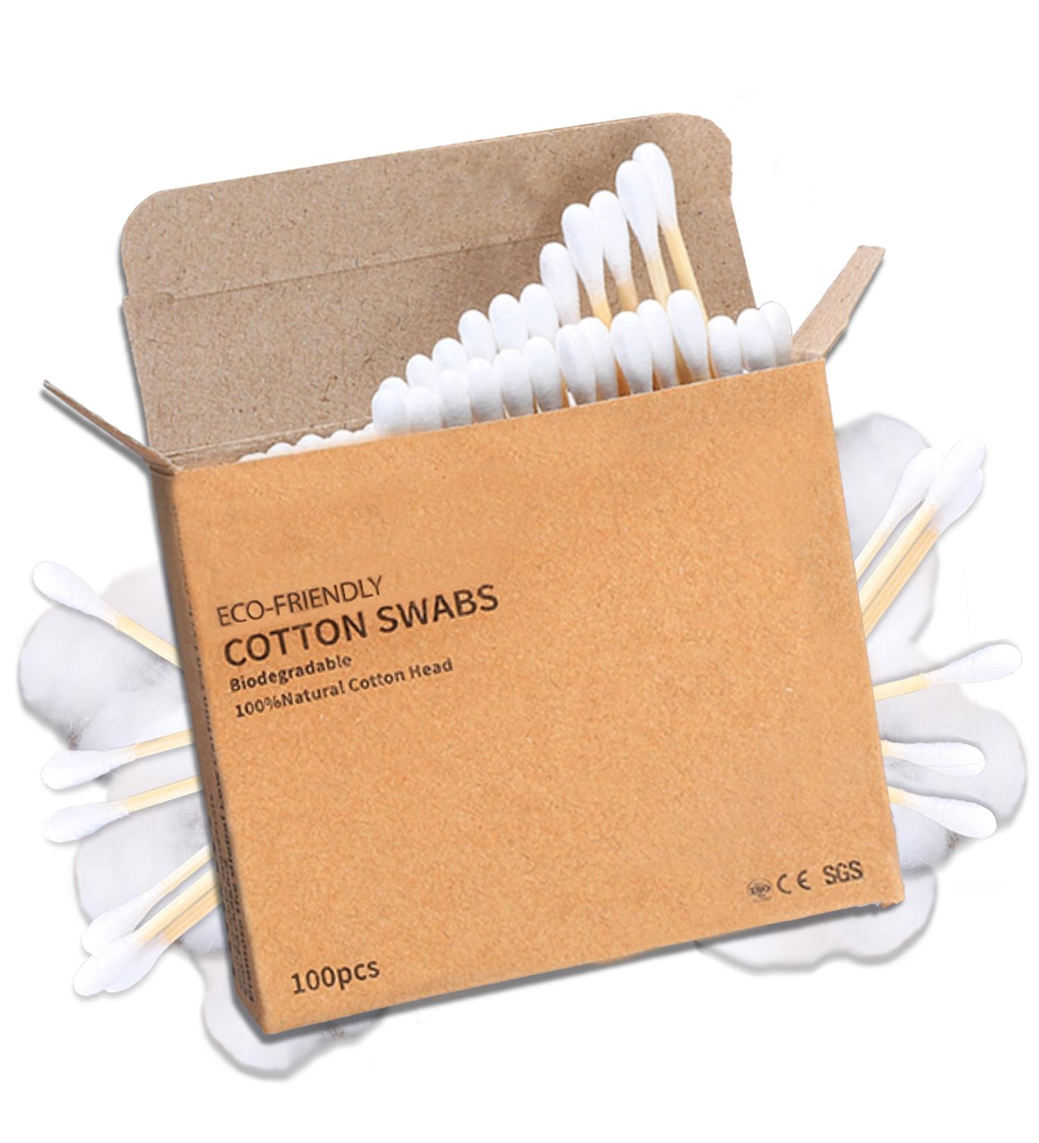Buy 100 Bamboo Cotton Buds | Eco-Friendly BPA Free Soft Tips - Perfect for Personal Care & Beauty - Buy Online on SooperMarket.com