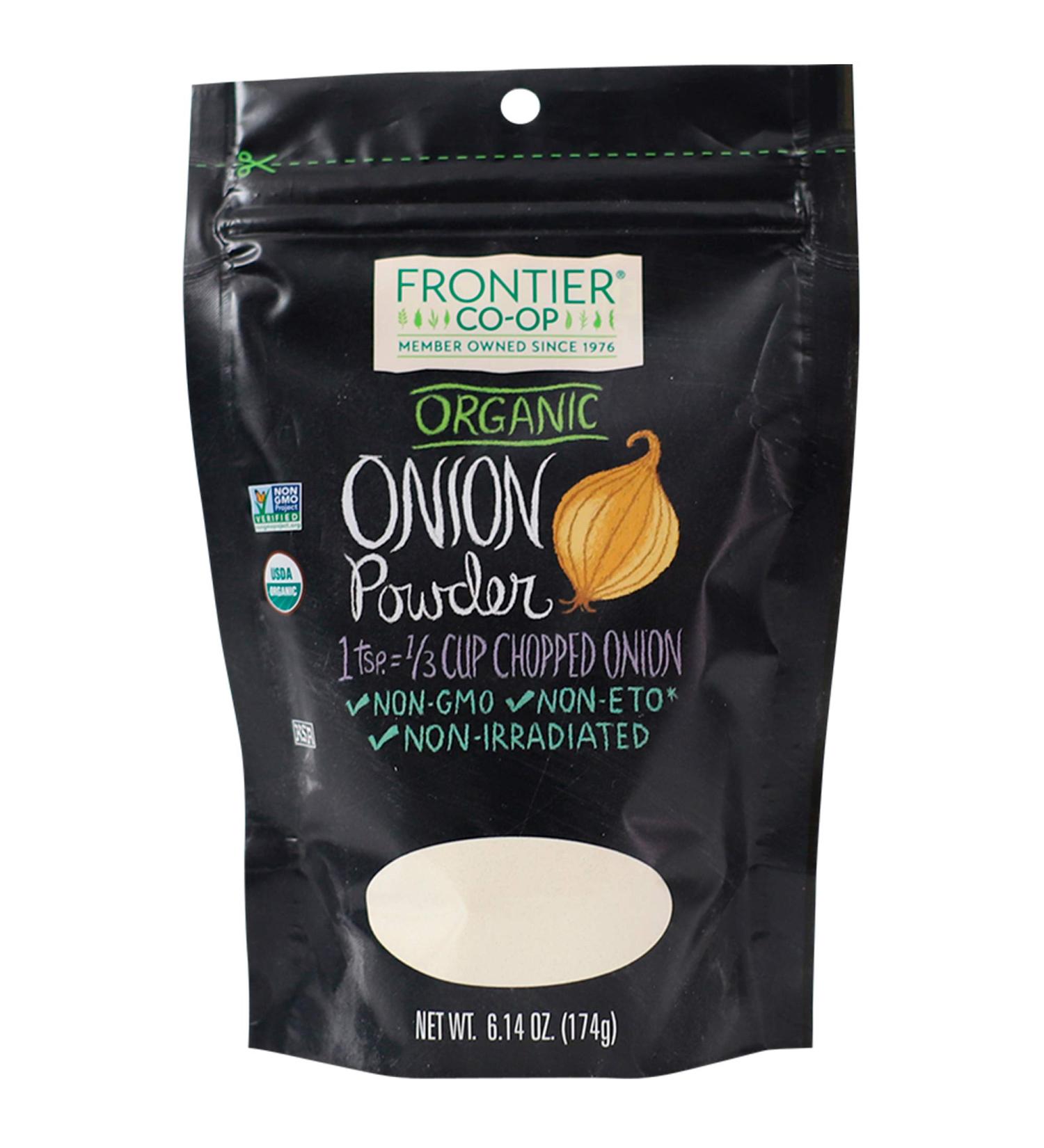Frontier Co-op Organic White Onion Powder 6.14oz - Premium Quality Onion Powder for Flavorful Cooking - Buy Online on SooperMarket.com