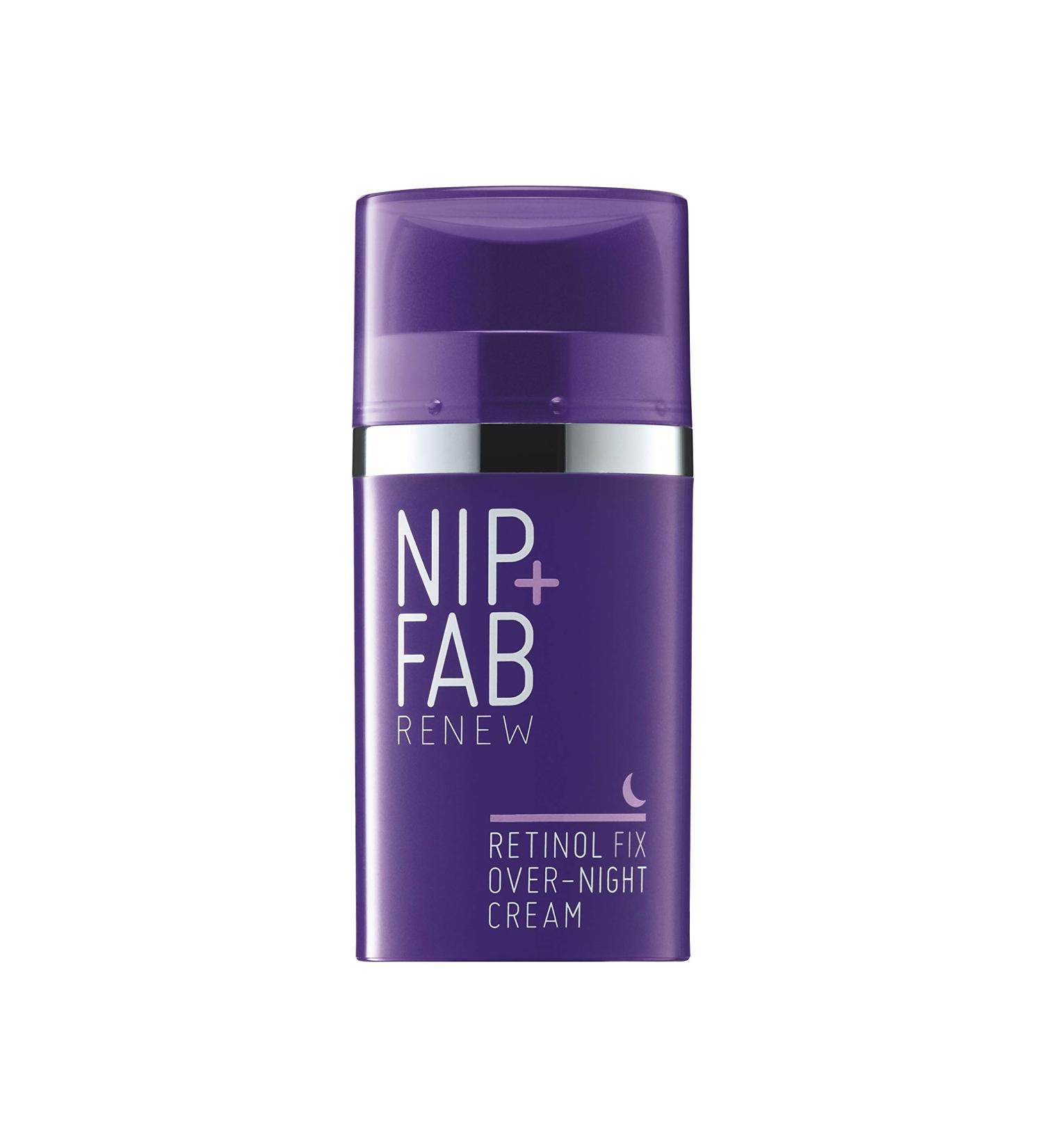 Nip+Fab Retinol Fix Overnight 0.1% Retinol Cream with Hyaluronic Acid - 1.7 Fl. Oz. Night Cream for Pigmentation, Dark Spots, and Pro-Age Facial Care - Buy Online on SooperMarket.com