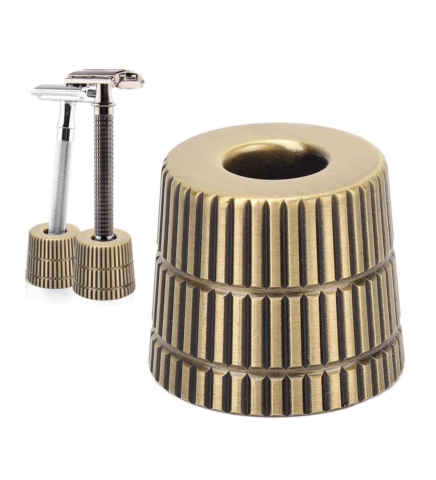 Premium Metal Stand & Razor Rack Holder - Space-Saving Slip-Resistant Design for Toothbrushes & Grooming Tools | International Shipping - Buy Online on SooperMarket.com