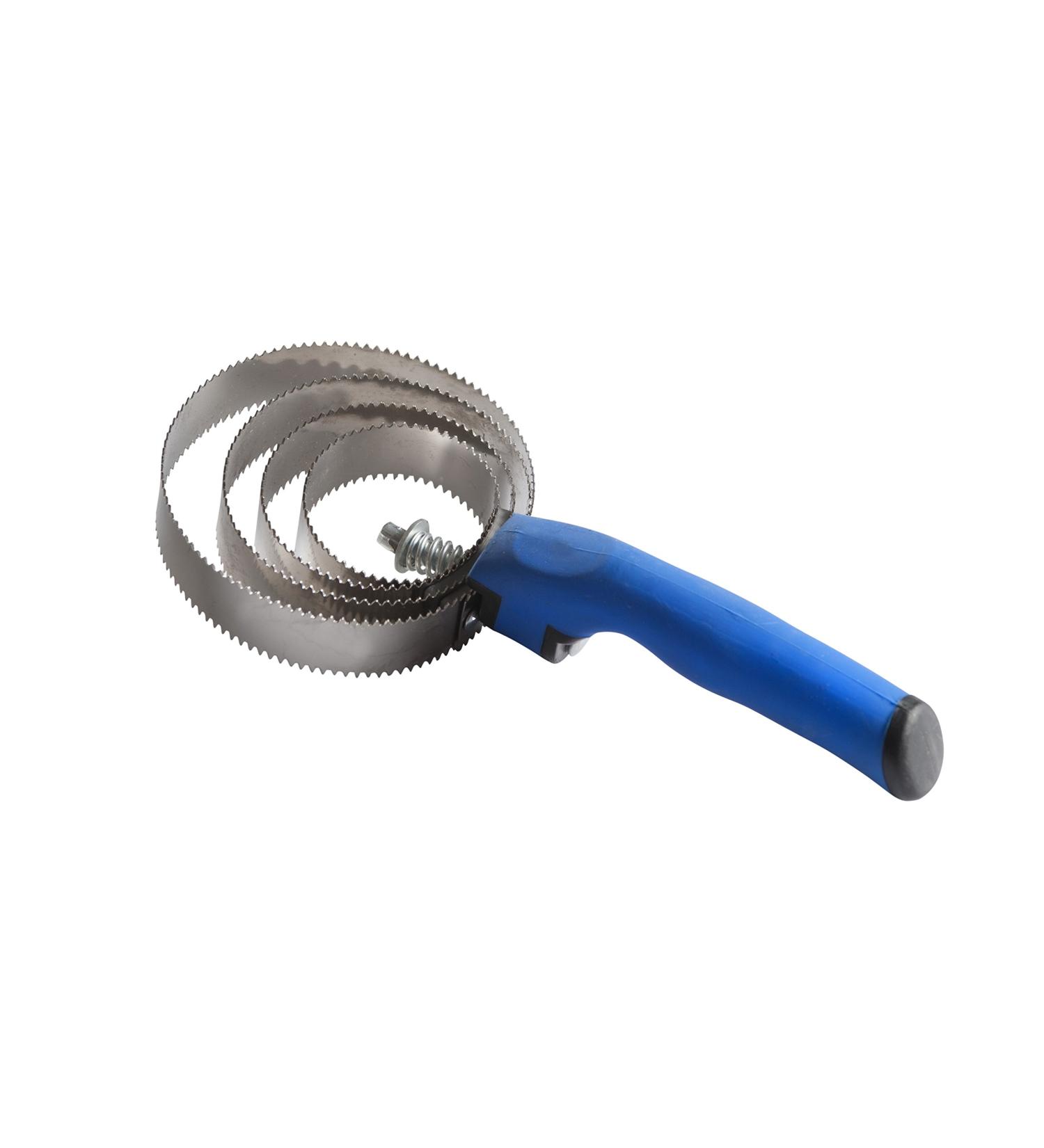 Spring curry comb with soft handle blue black