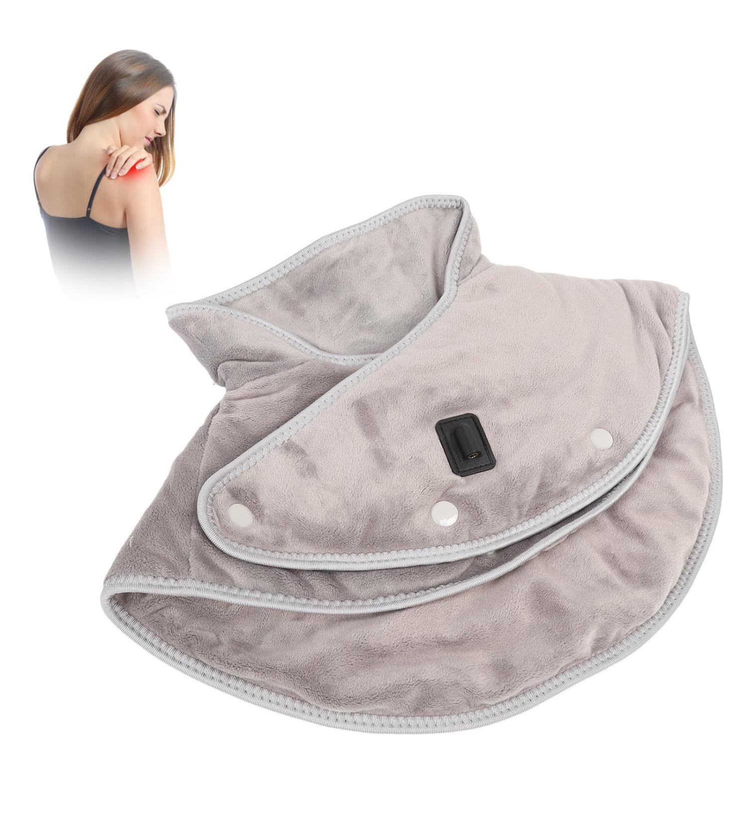Electric Heating Pad for Neck & Shoulder Relief | 3-Level Temperature Control | Portable Heating Pad for Back Pain - Buy Online on SooperMarket.com