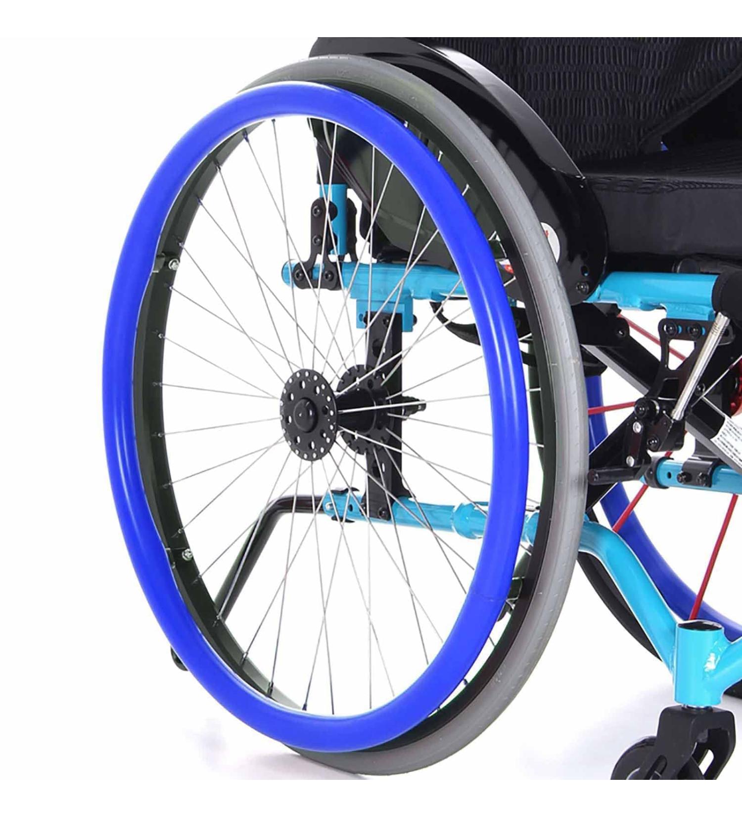 Wheelchair Wheel Covers 24-Inch Silicone Wheelchair Push Rim Covers Non-Slip Wear-Resistant Silicone Grip Covers for Improved Traction Hand Protection Easy Installation Universal Fit for 22/24-I 22-Inch Blue - Buy Online on SooperMarket.com