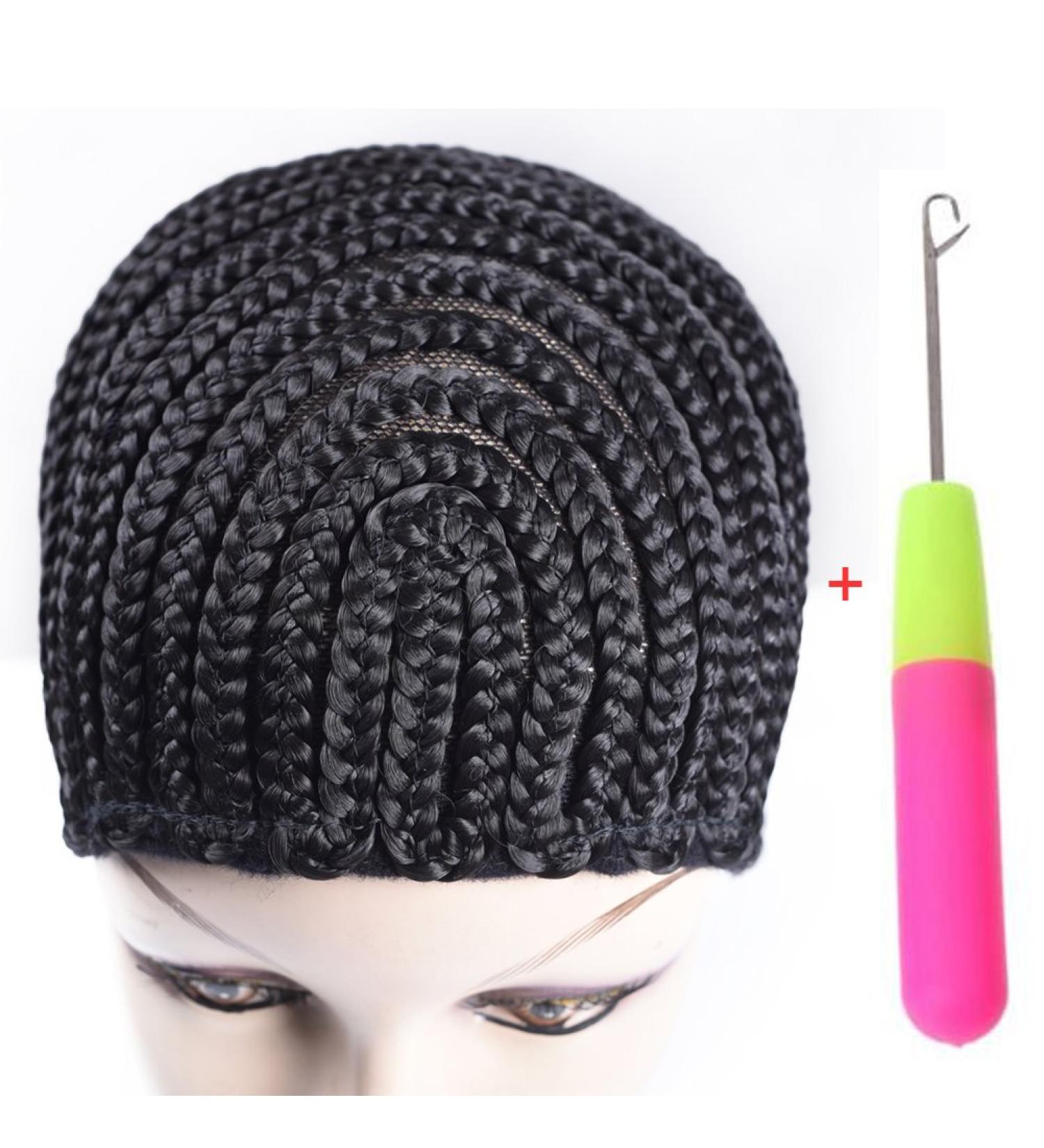 Refined Braided Wig Caps - Crochet Cornrows Cap for Easy Wig Making | Glueless Hair Net Liner - Buy Online on SooperMarket.com
