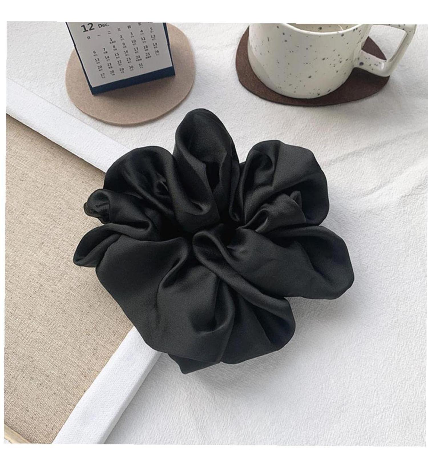 Stakee oversized Scrunchies Big rubber-hair tie Elastic hair bands girs ponytail holder satin scrunchy women hair accessories