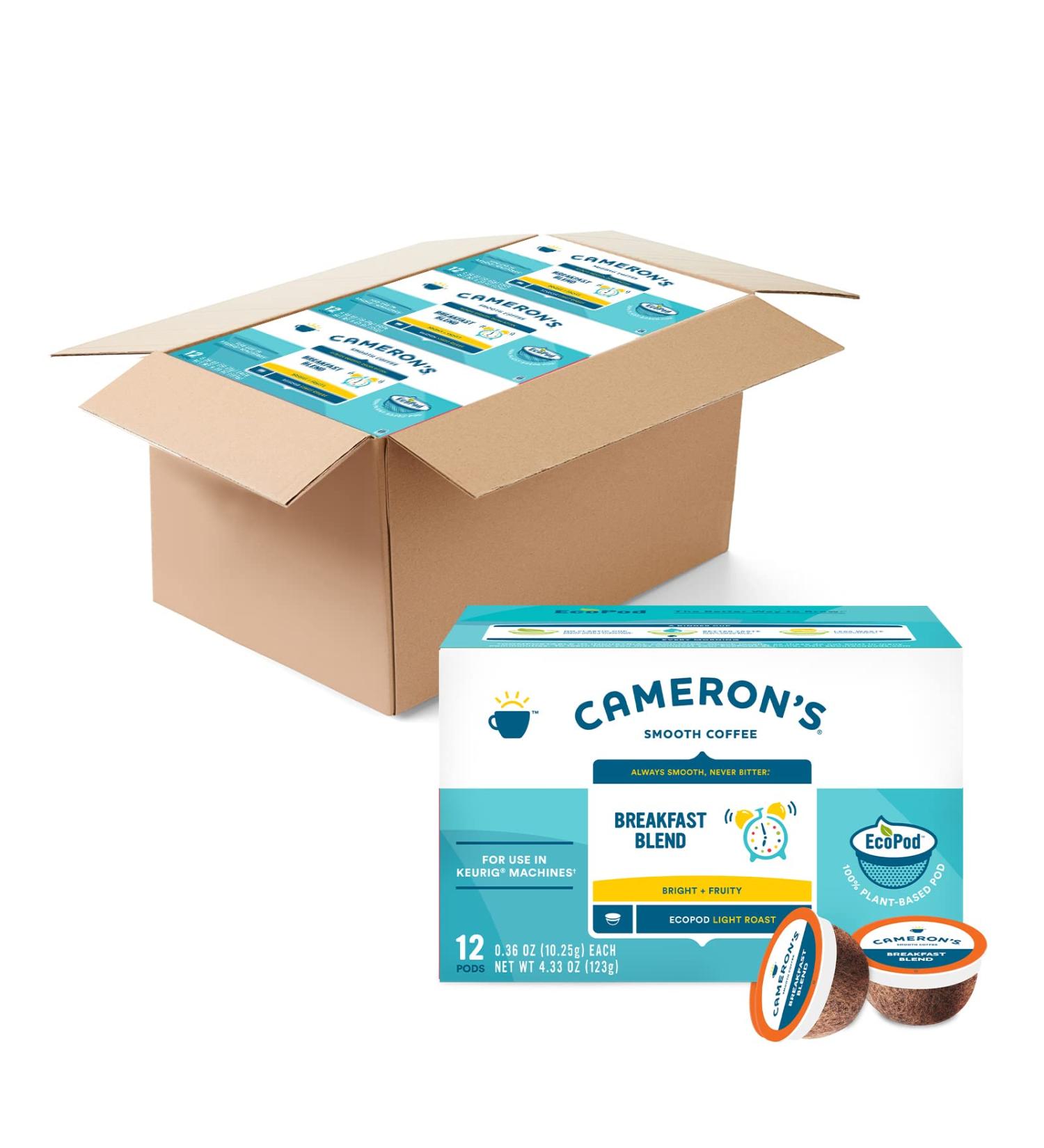Cameron's Coffee Single Serve Pods Breakfast Blend - 72 Count Total - Buy Online on SooperMarket.com