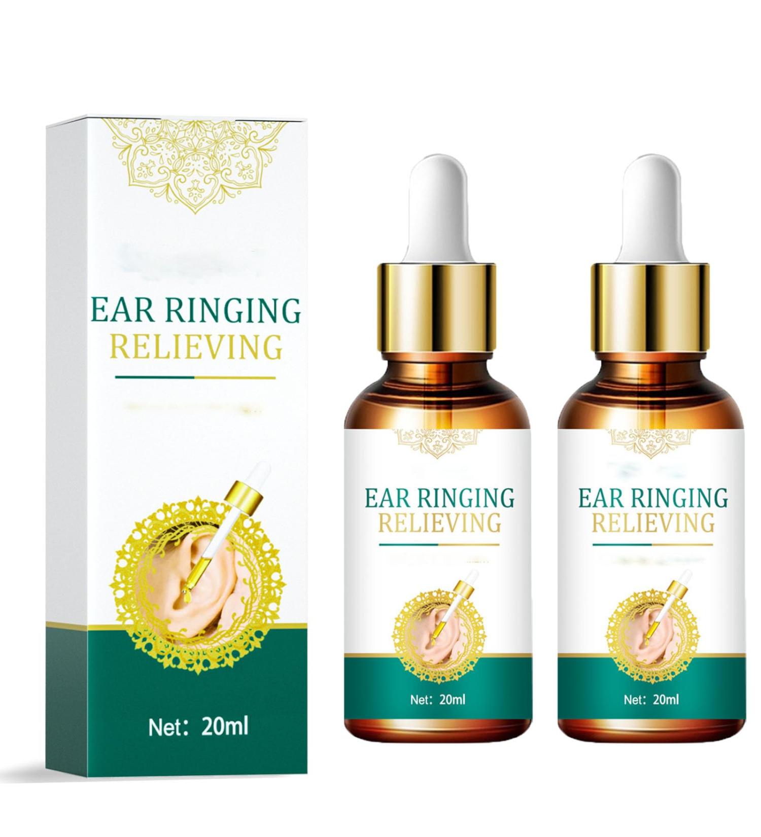 South Moon Tinnitus Relief Ear Drops for Adults - Alleviate Ear Ringing with Ring Relief Treatment Oil (2pcs) - Buy Online on SooperMarket.com