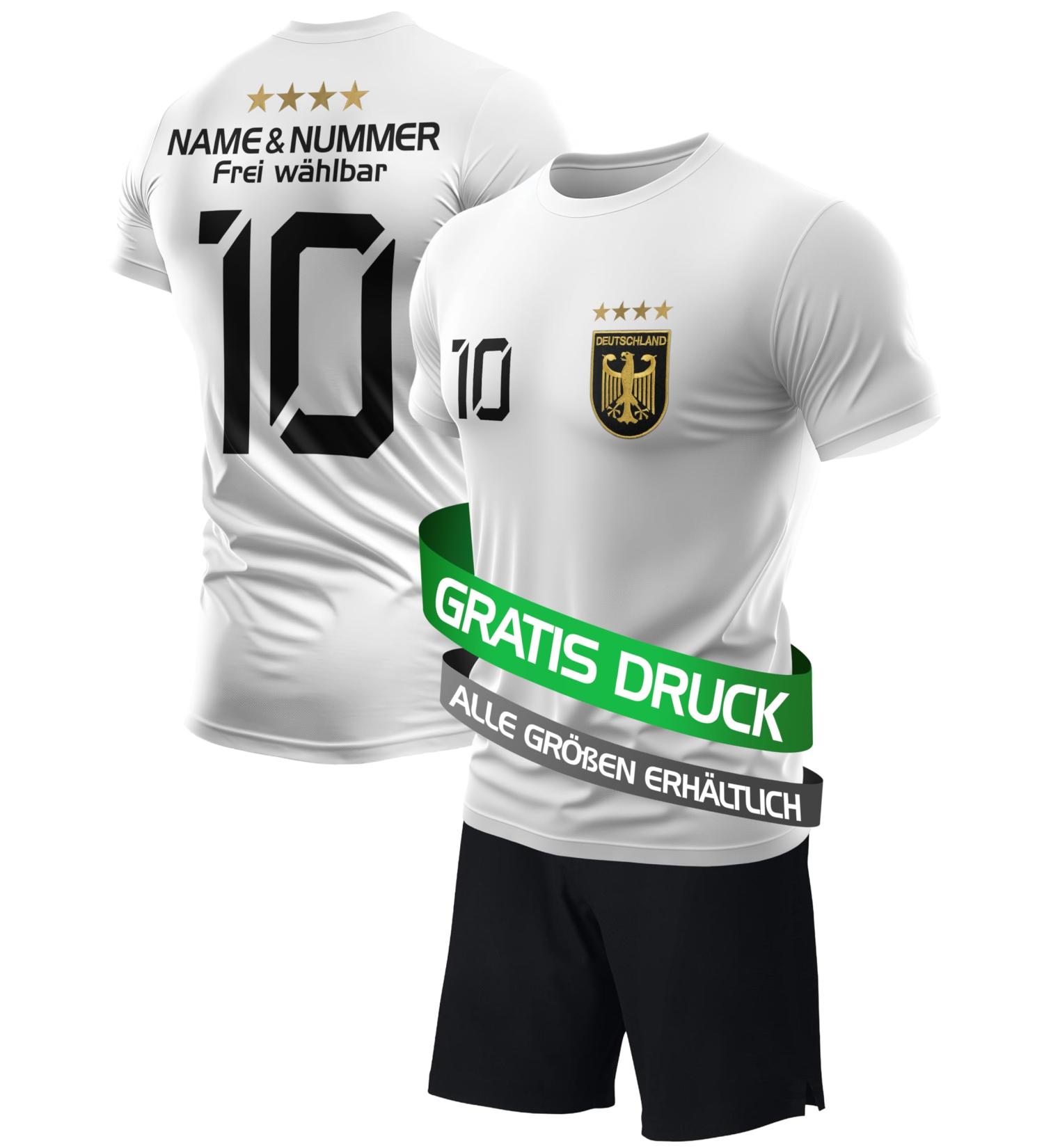 De Fanshop Germany Jersey Children Set with Shorts | 2024 Football Gifts for Boys | Personalized Football Jersey - D-Fans - Buy Online on SooperMarket.com
