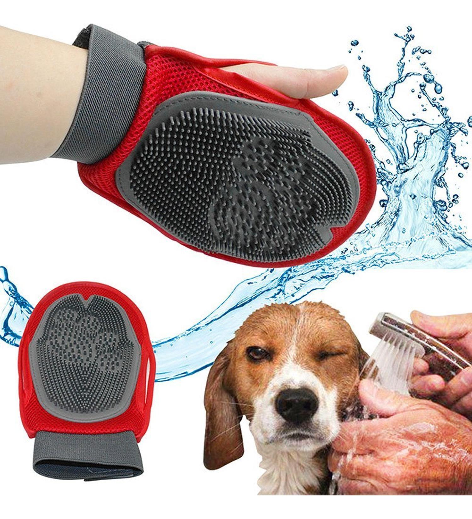 BPS Massage Gloves for Pets - Dog & Cat Hair Removal & Massage Tool - Buy Online on SooperMarket.com