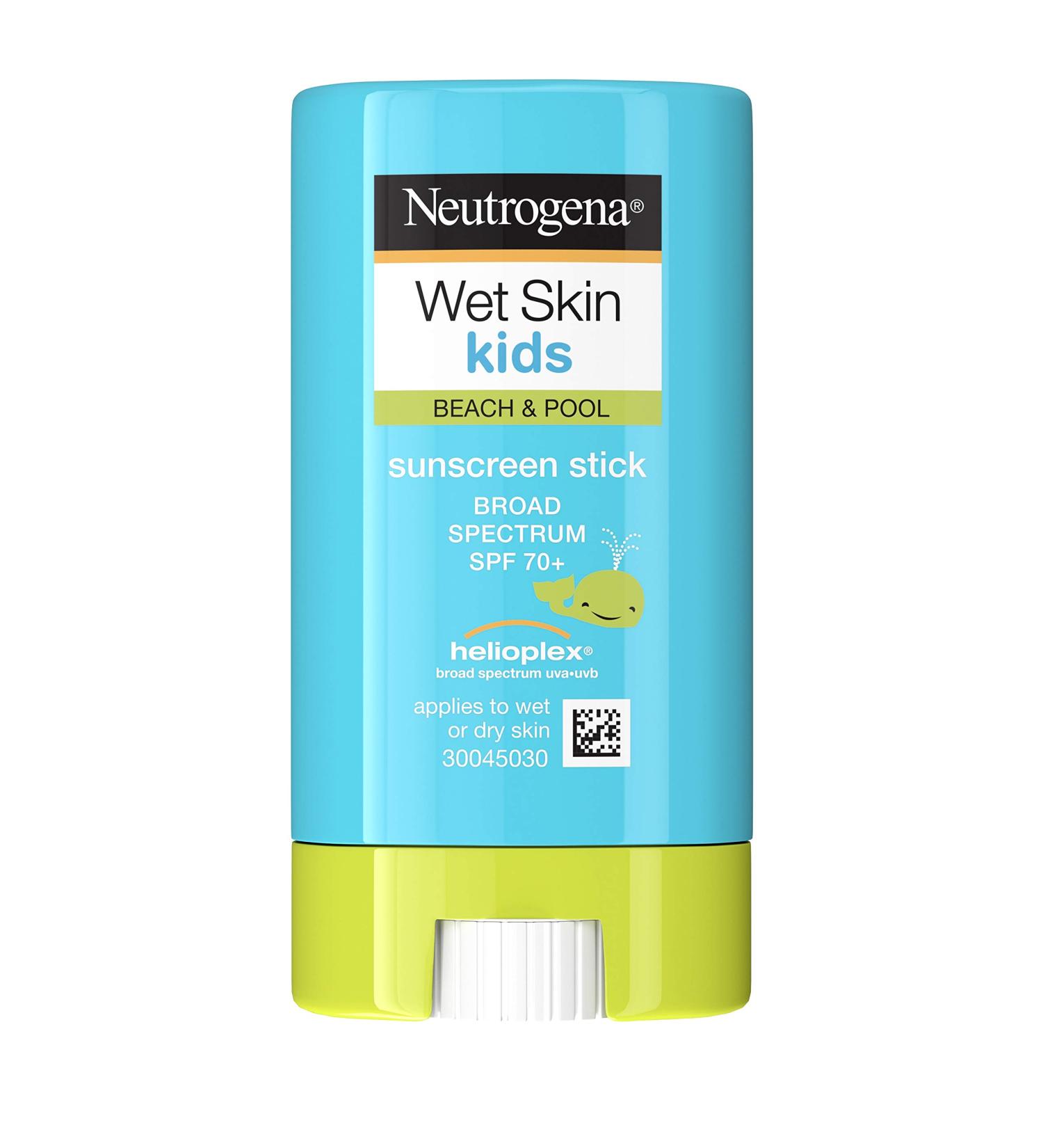 Neutrogena Wet Skin Kids Sunscreen Stick SPF 70 - 0.47 oz | Water Resistant, Face & Body Protection - Buy Online on SooperMarket.com