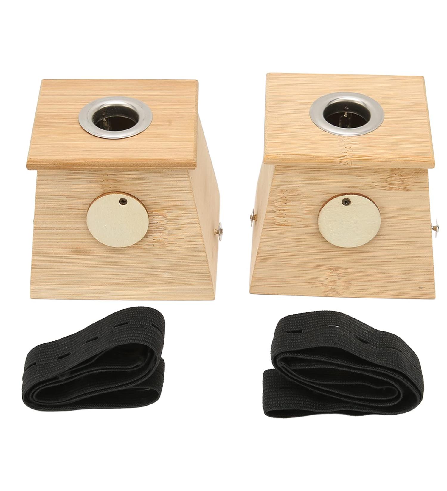 Moxibustion Box - Single Hole Bamboo Moxa Roller & Acupuncture Tool | 2pcs International Shipping - Buy Online on SooperMarket.com
