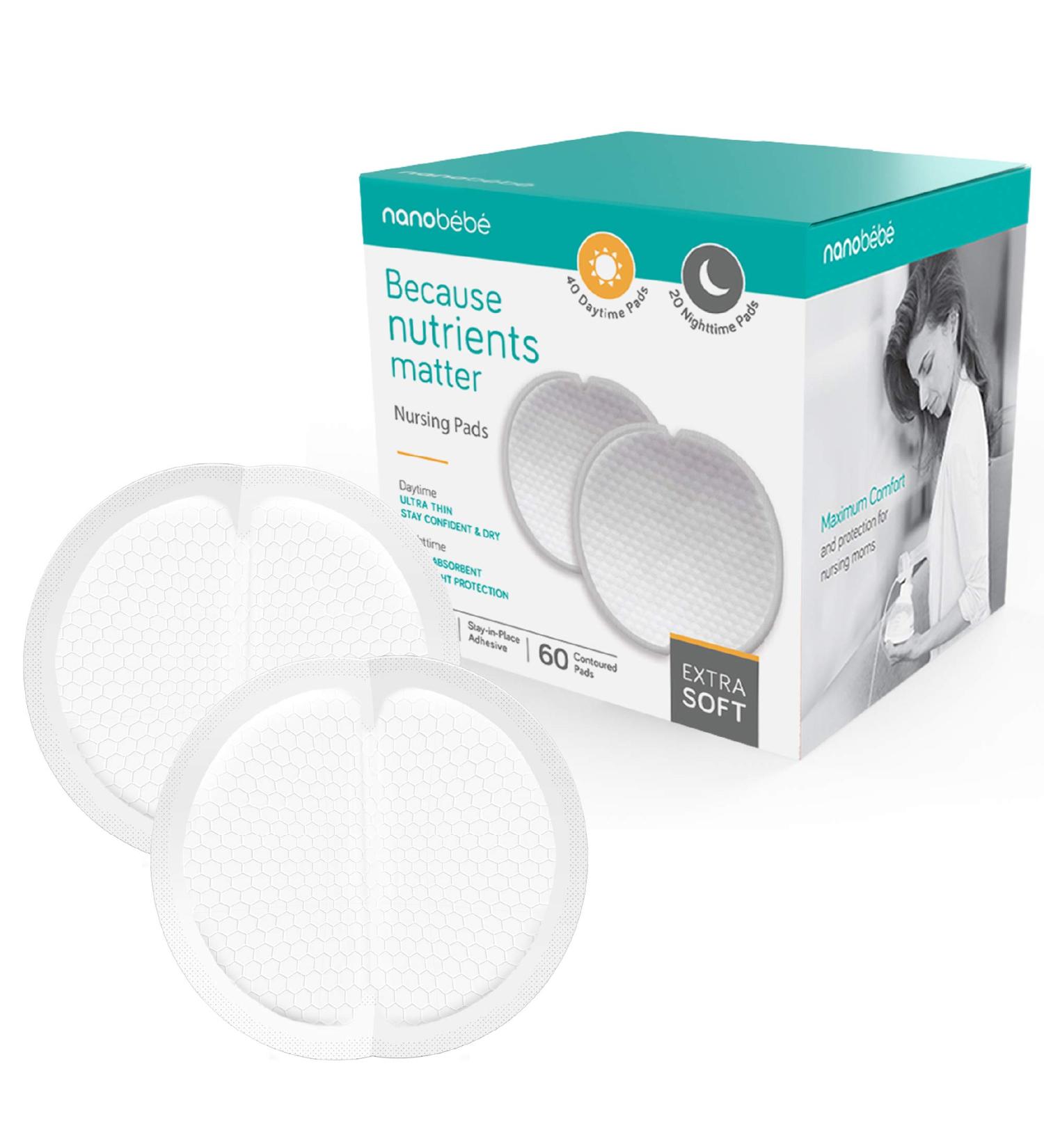 Nanobb Disposable Nursing Pads - Ultra Thin & Extra Absorbent - 60 Count Individually Wrapped - Buy Online on SooperMarket.com