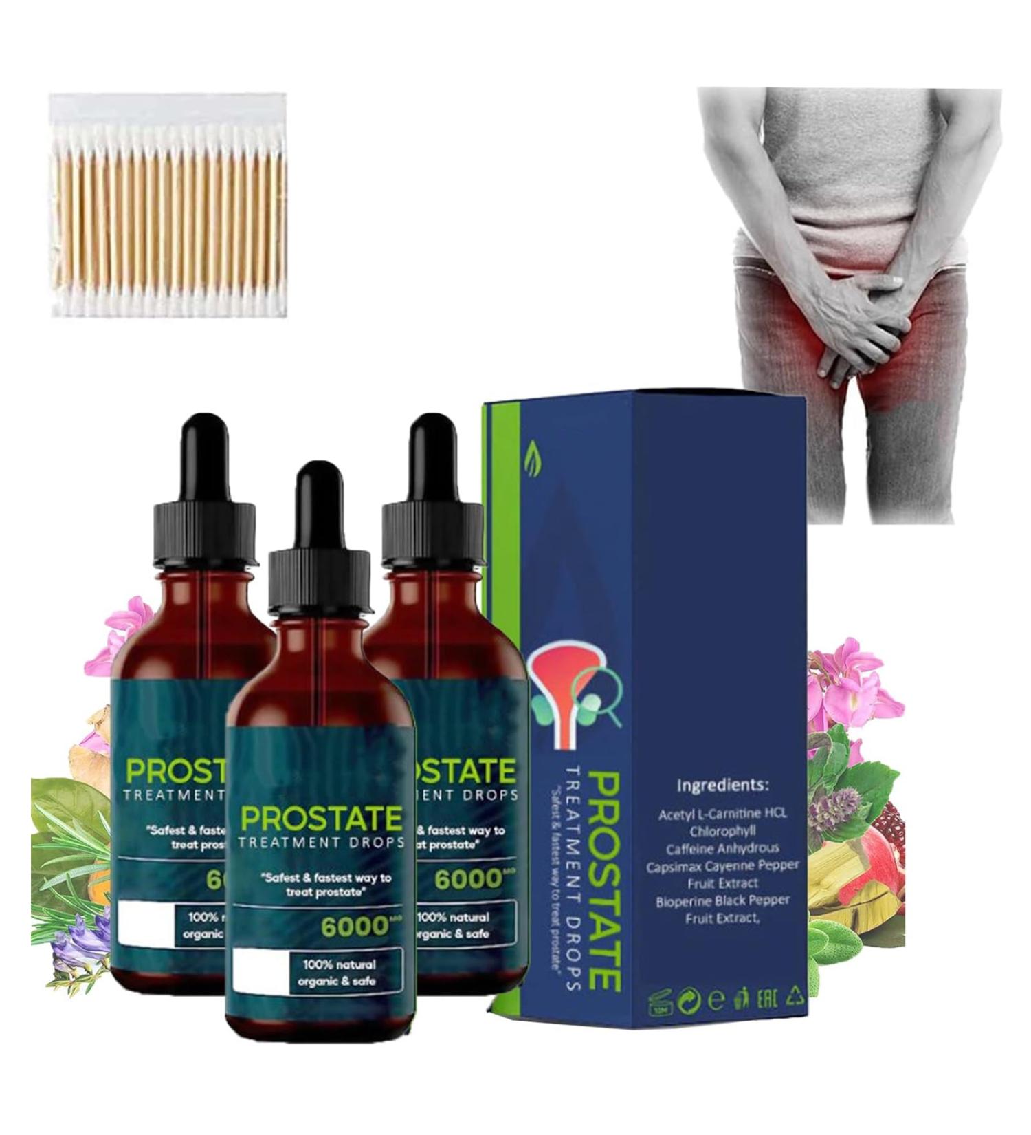 2024 New Prostate Treatment Drops - Prostate Pain Relief Drops Prostate Therapy Drops Prostate Drops Effectively Relieve Prostate Discomfort (3 Pcs) - Buy Online on SooperMarket.com