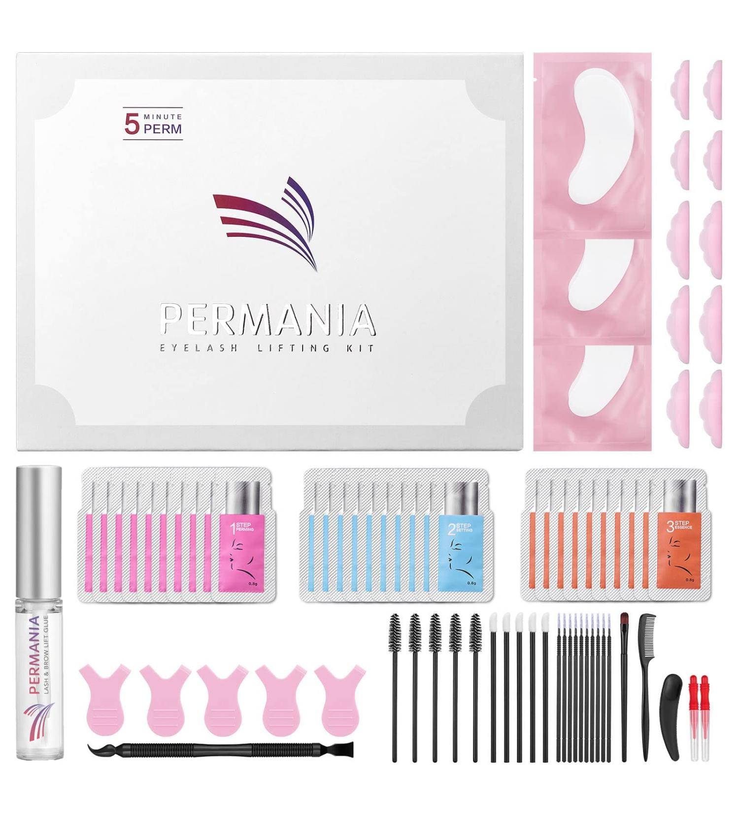 Permania Eyelash Lifting Set - 2 in 1 Brow & Lash Lift 30Pcs Individual Bag Packaging Lasts 6-8 Weeks for Perfect Eyelashes & Eyebrows | International Shipping - Buy Online on SooperMarket.com