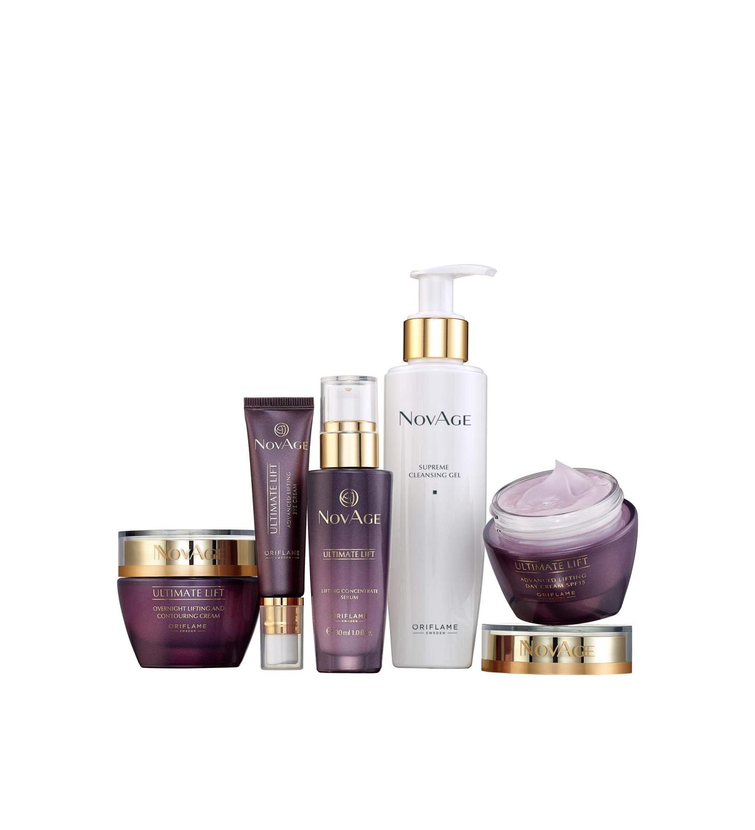 NovAge Ultimate Lift Skin Care Set advanced-performing routine to restore firmness and elasticity for a lifted look with a delightfully youthful bounce