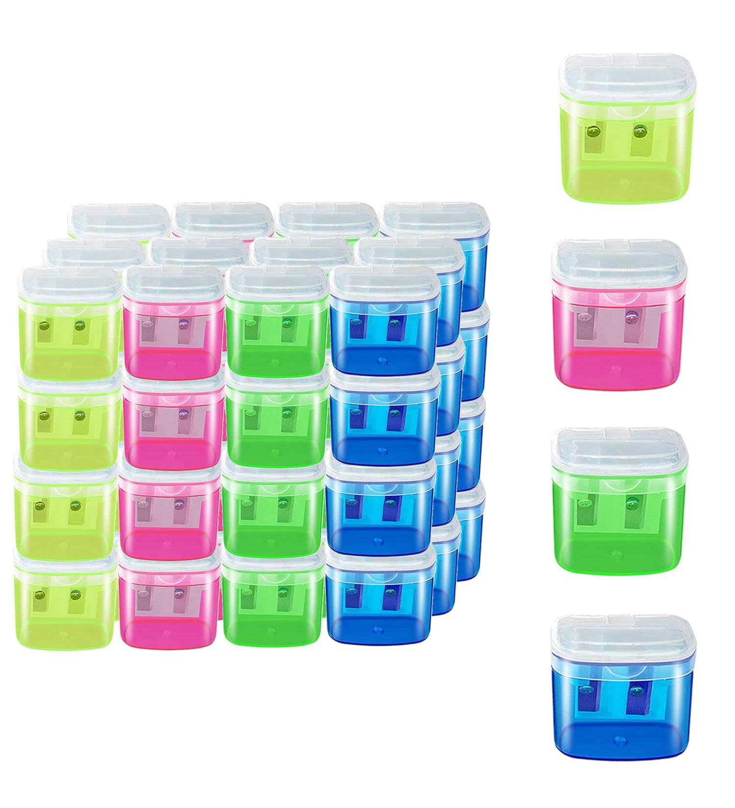 Gutyble 48 Pcs Manual Pencil Sharpeners with Lid  for School Office and Home - Buy Online on SooperMarket.com