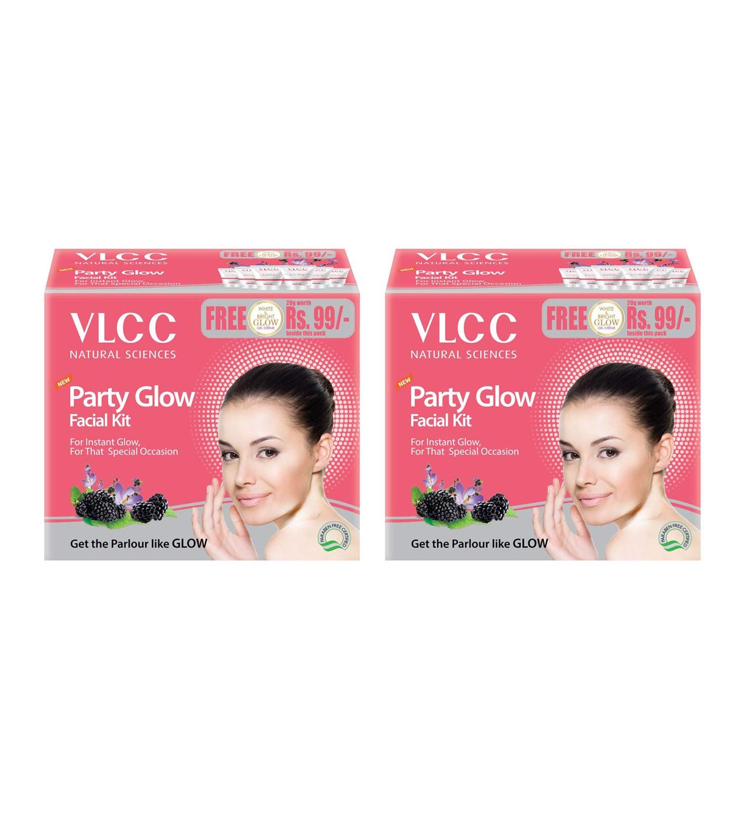 Buy VLCC Party Glow Facial Kit (60gm) - Brighten Your Skin for Any Occasion | Shop Internationally - Buy Online on SooperMarket.com