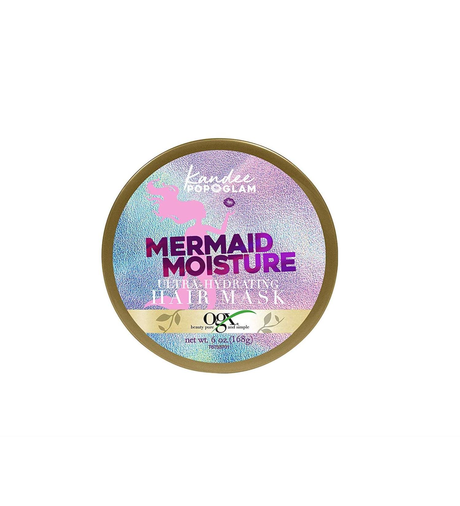OGX Kandee Johnson Mermaid Moisture Deep Conditioning Hair Mask - Color-Treated Sulfate-Free Moisturizing Treatment for Dry & Damaged Hair 6 oz - Floral Delight - Buy Online on SooperMarket.com