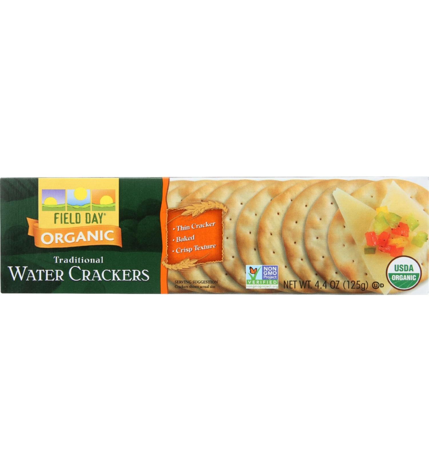 Field Day Crackers Organic Traditional Water, 12 Count