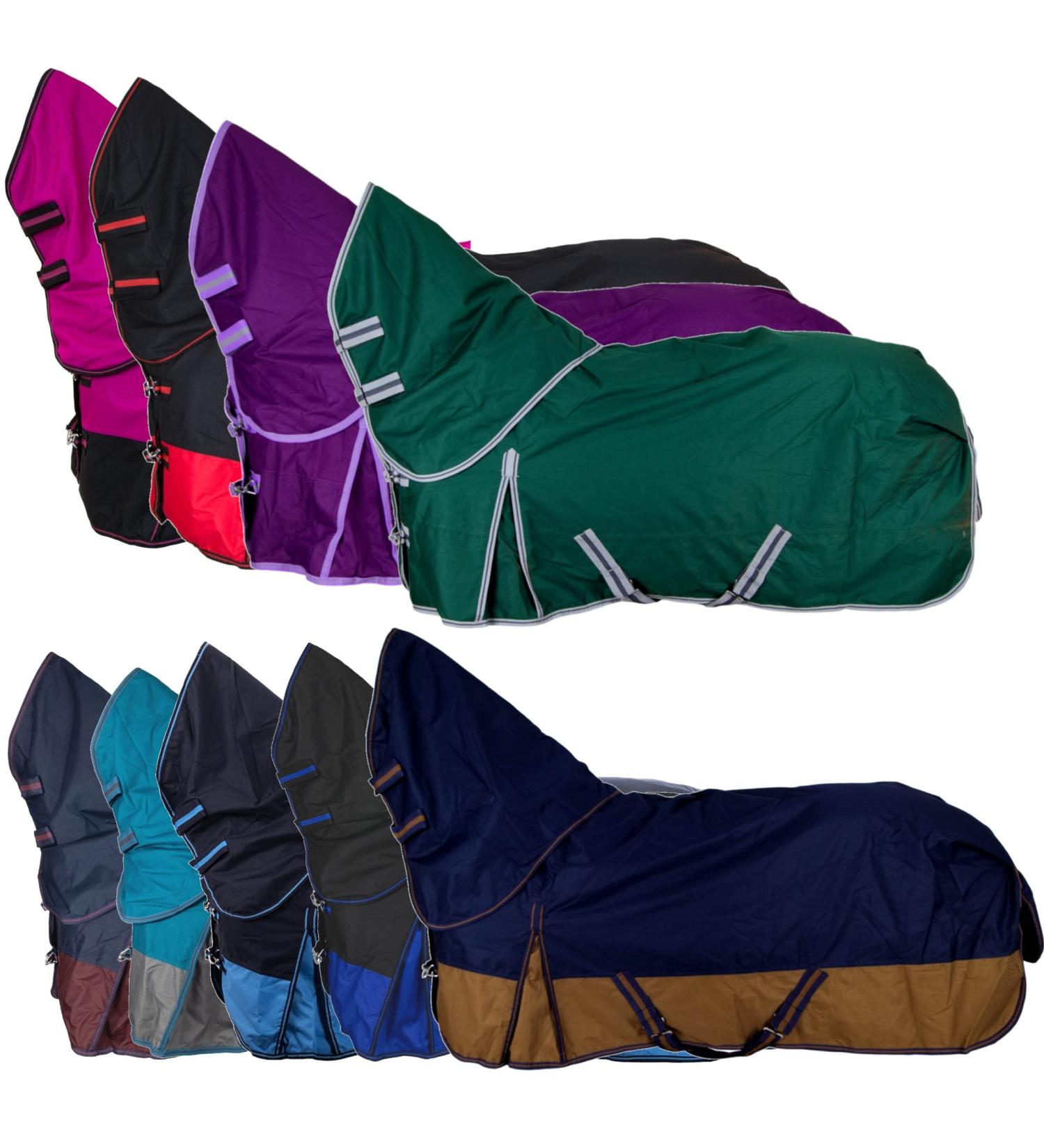 Buy RL24 Weiddecke Full Neck 600D Nylon Waterproof Winter Blanket for Horses - Blue/Baby Blue 145 cm (300g/m ) - Buy Online on SooperMarket.com