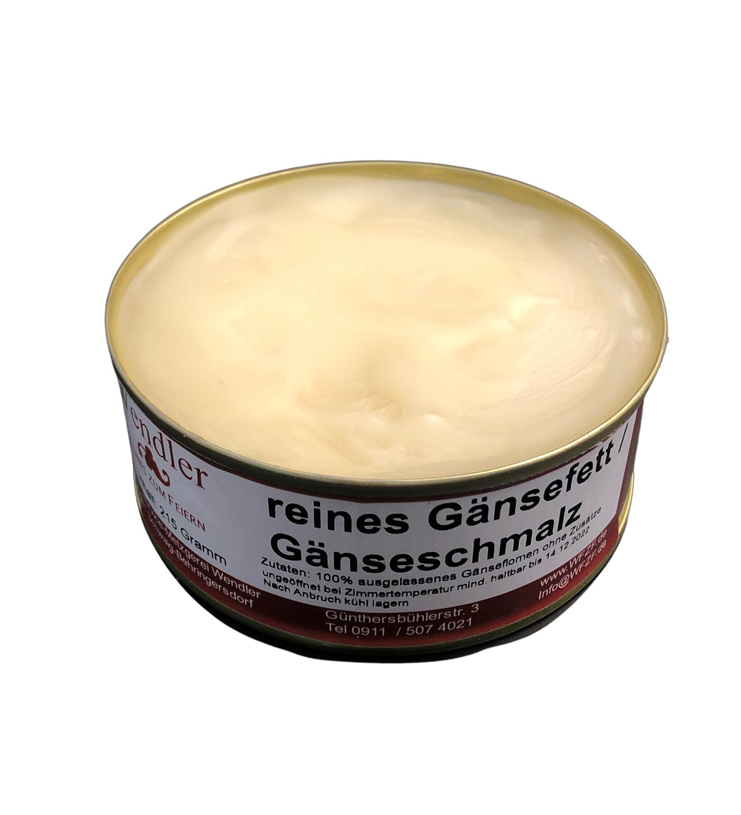 Goose fat/goose lard unseasoned homemade (360gr)