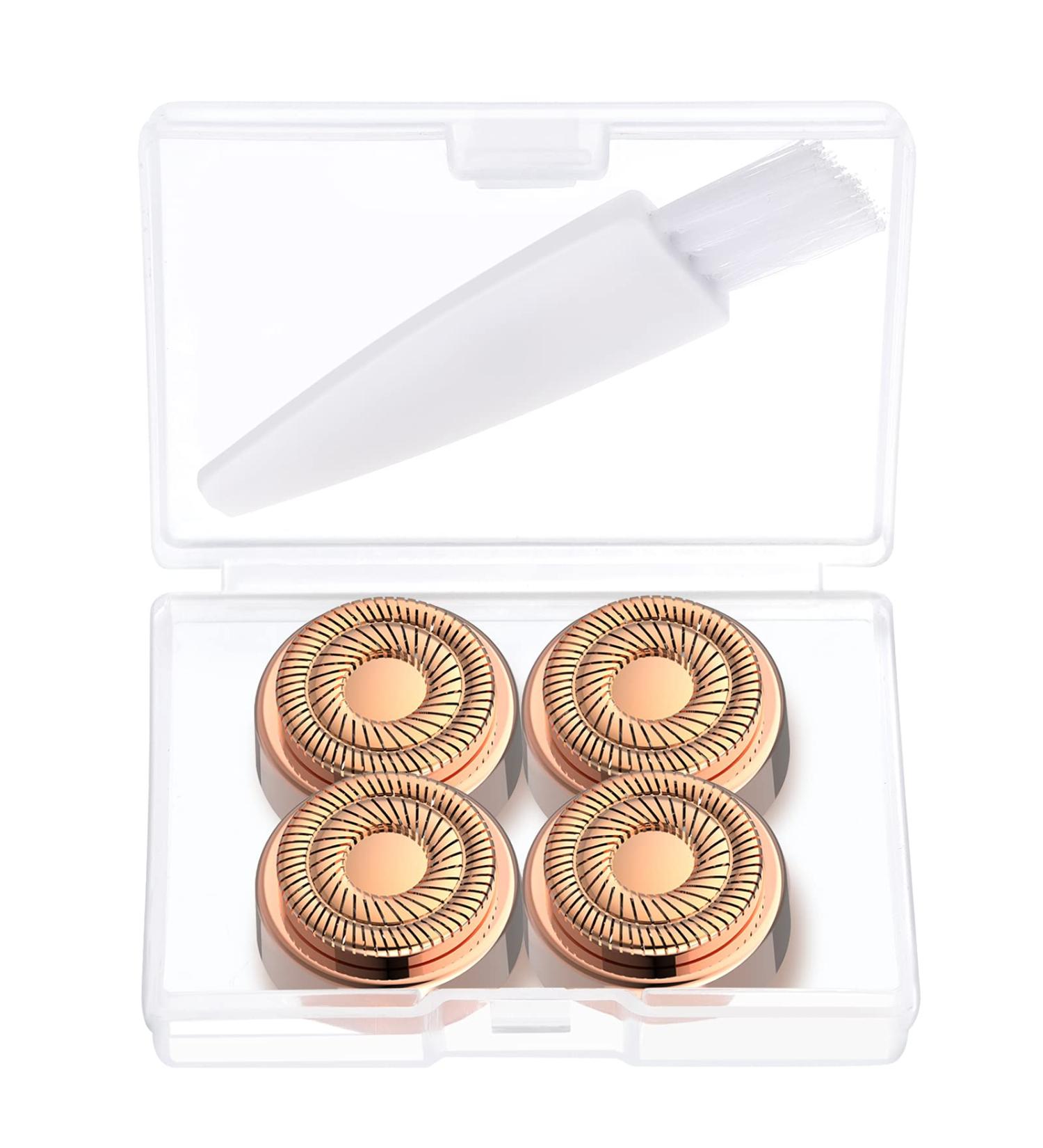 Facial Hair Remover Replacement Heads - Gen 2 Double Halo, 4 Count, 18K Gold-Plated, Compatible with Finishing Touch Flawless - Buy Online on SooperMarket.com