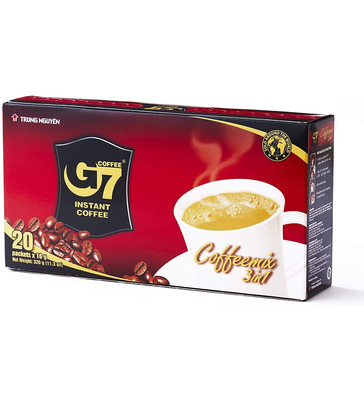 TRUNG NGUYEN G7 Instant Coffee (Coffee Mix 3in1) 16g X 21 bags Vietnamese Coffee - Buy Online on SooperMarket.com