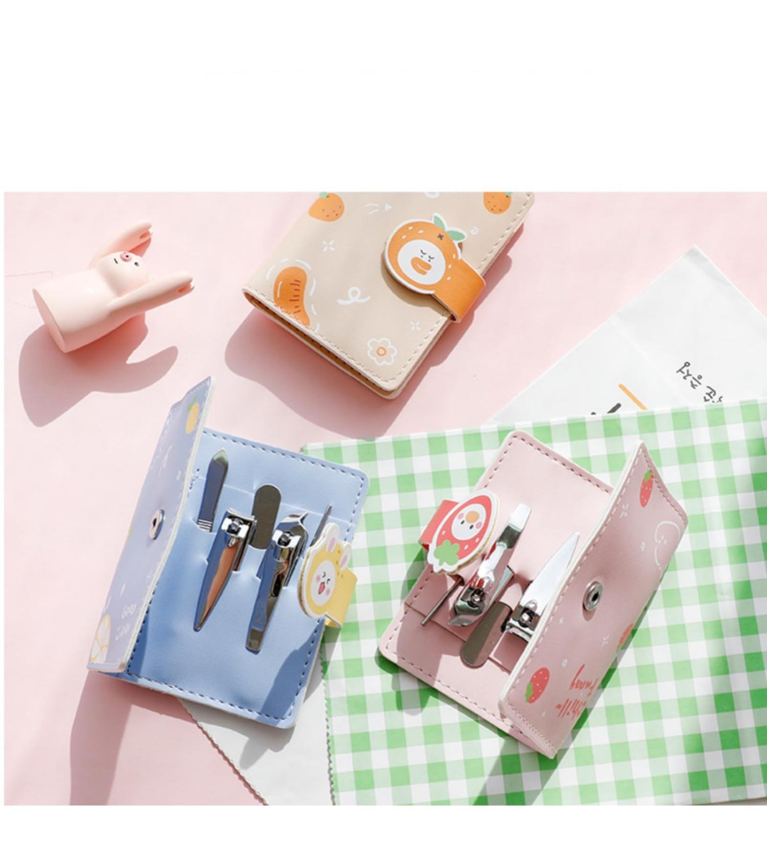 XiXiYang Nail Clippers Manicure Set 5 in 1 Stainless Steel Professional Pedicure Nail Kit Portable Nail Trimming Set Nail Cutter Thick Nails Portable - Convenient Nail Kit for Travel & Home Use(Pink) - Buy Online on SooperMarket.com