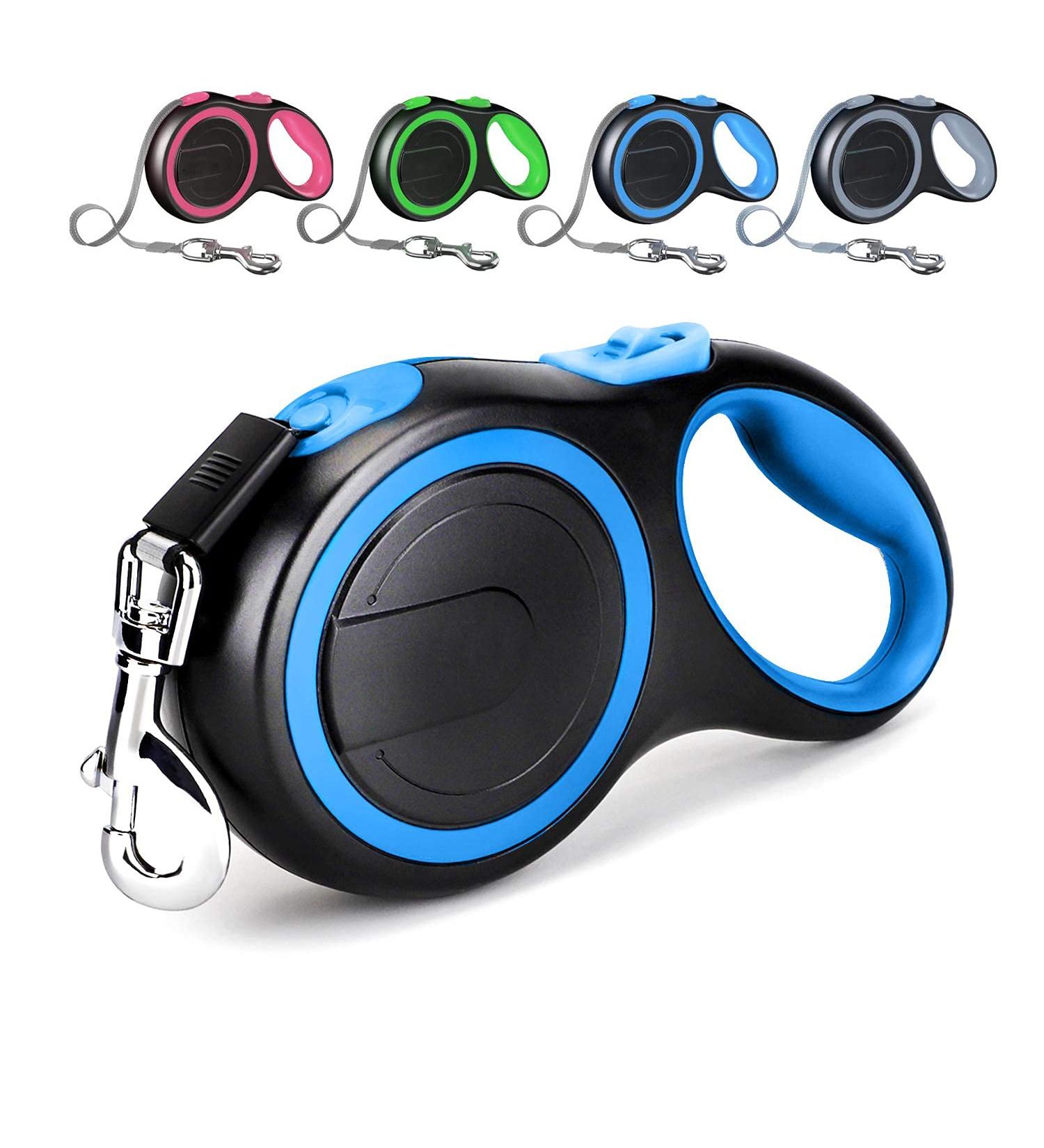 Extendable Dog Lead Tangle-Free Retractable Dog Lead with Anti-Slip Handle 3m 5m 8m Long Anti Theft Dog Leads Strong Nylon Tape Suitable for Small Medium Large Dogs Blue Blue 8 m (Pack of 1) - Buy Online on SooperMarket.com
