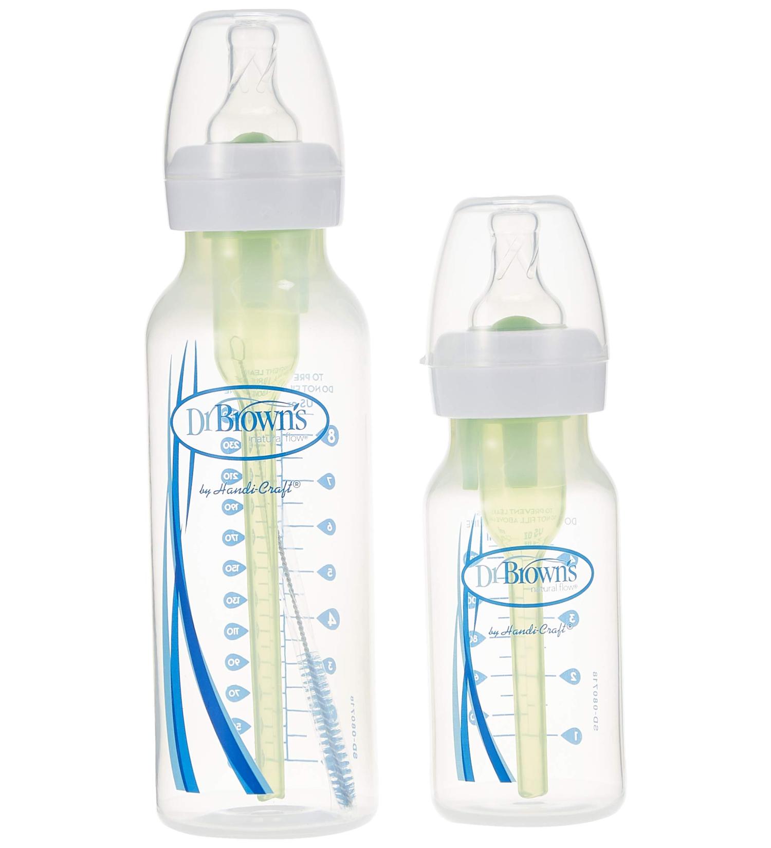 Dr. Brown's Anti-Colic Baby Bottle Sampler Kit with Slow and Medium Flow Teats - Buy Online on SooperMarket.com