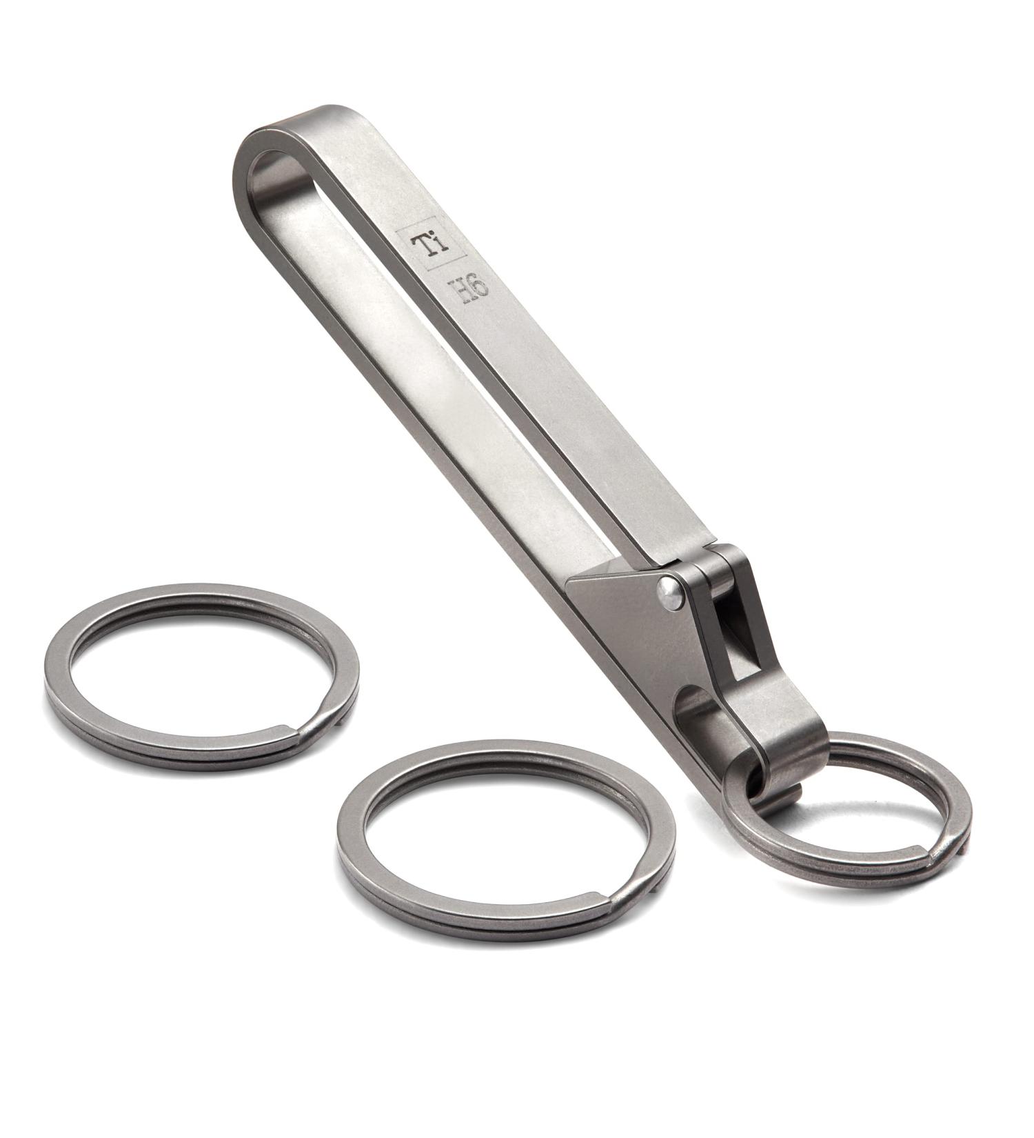 Bang Ti H6 Titanium Quick Release Keychain Clip Multi-Tool with Keyrings Kit - Buy Online on SooperMarket.com