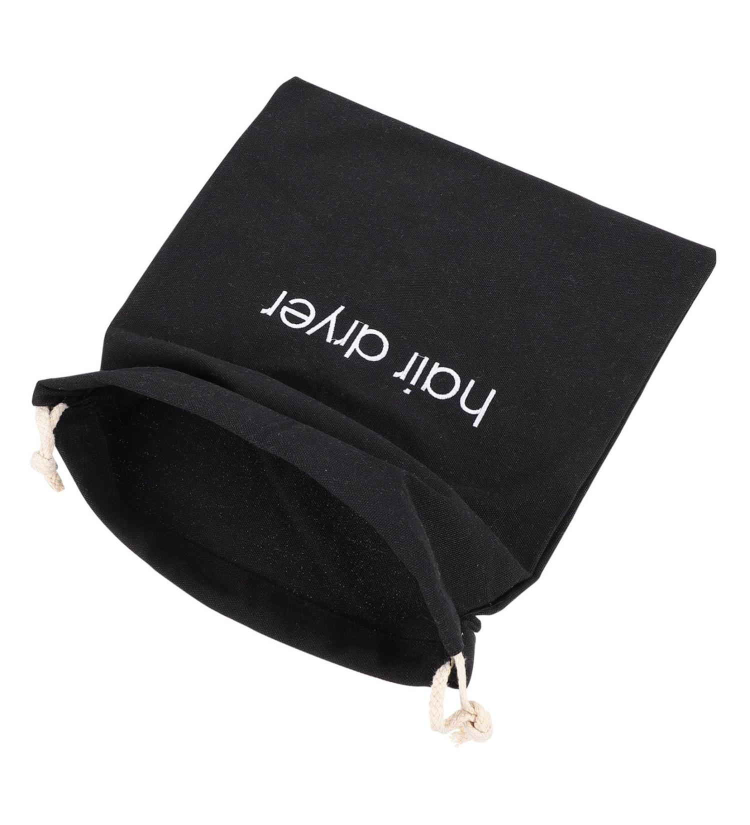 FOYTOKI 2pcs Hair Dryer Storage Bag Mini Hairdryer Bag Drawstring Shark Hair Dryer Toiletey Fabric Black - Buy Online on SooperMarket.com