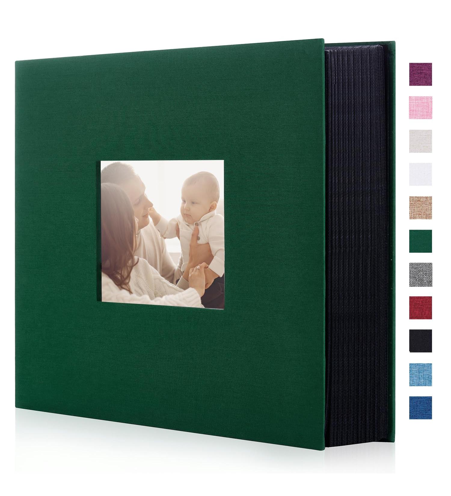 Miaikoe 6x4 Photo Album - 1000 Pockets Dark Green | Large Capacity for Family Wedding Anniversary | Holds 1000 10x15cm Photos | Linen Album Book - Buy Online on SooperMarket.com