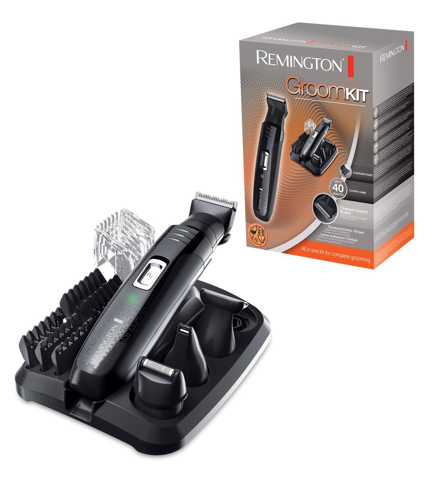 Buy Remington GroomKit PG6130 - Ultimate Facial & Body Hair Styling Set with 4 Attachments | International Shipping - Buy Online on SooperMarket.com