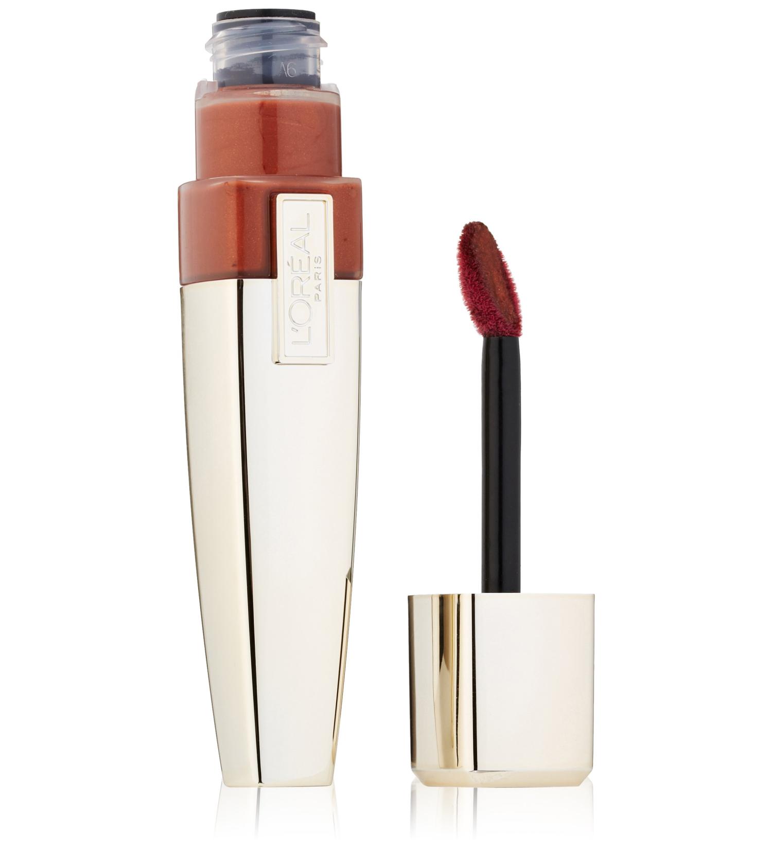 L'Oreal Paris Colour Caresse Wet Shine Lip Stain - Everlasting Caramel 0.21oz | Long-Lasting Lip Stain - Buy Online on SooperMarket.com