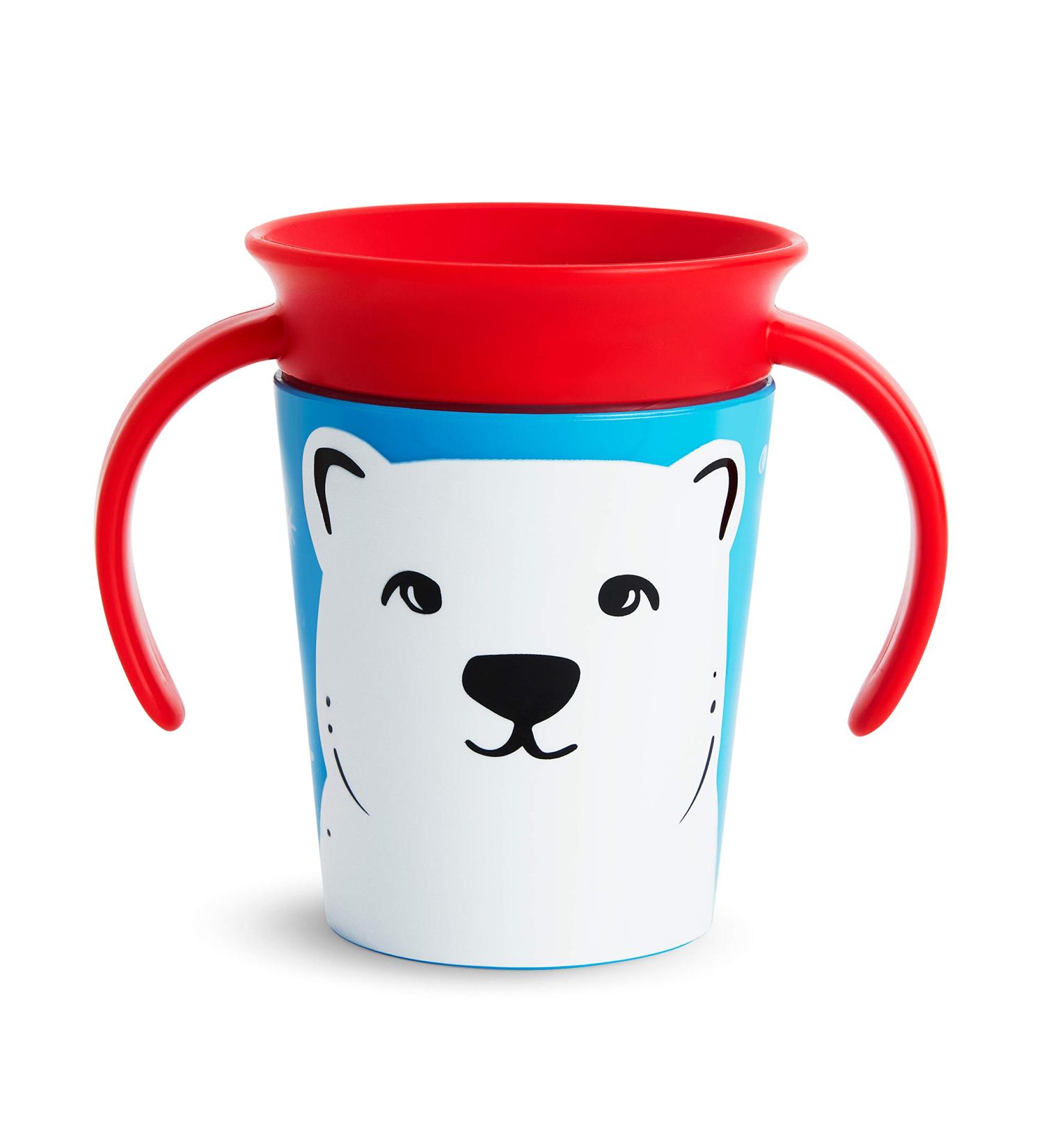 Munchkin Miracle 360 WildLove Trainer Cup - Polar Bear | 6 oz/177 ml - Buy Online on SooperMarket.com