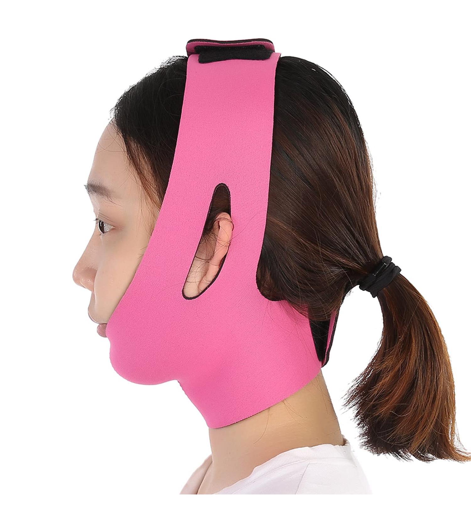 Facial Slimming Strap - Double Chin Reducer & V-Line Face Lifting Belt for Women | International Shipping Available - Buy Online on SooperMarket.com