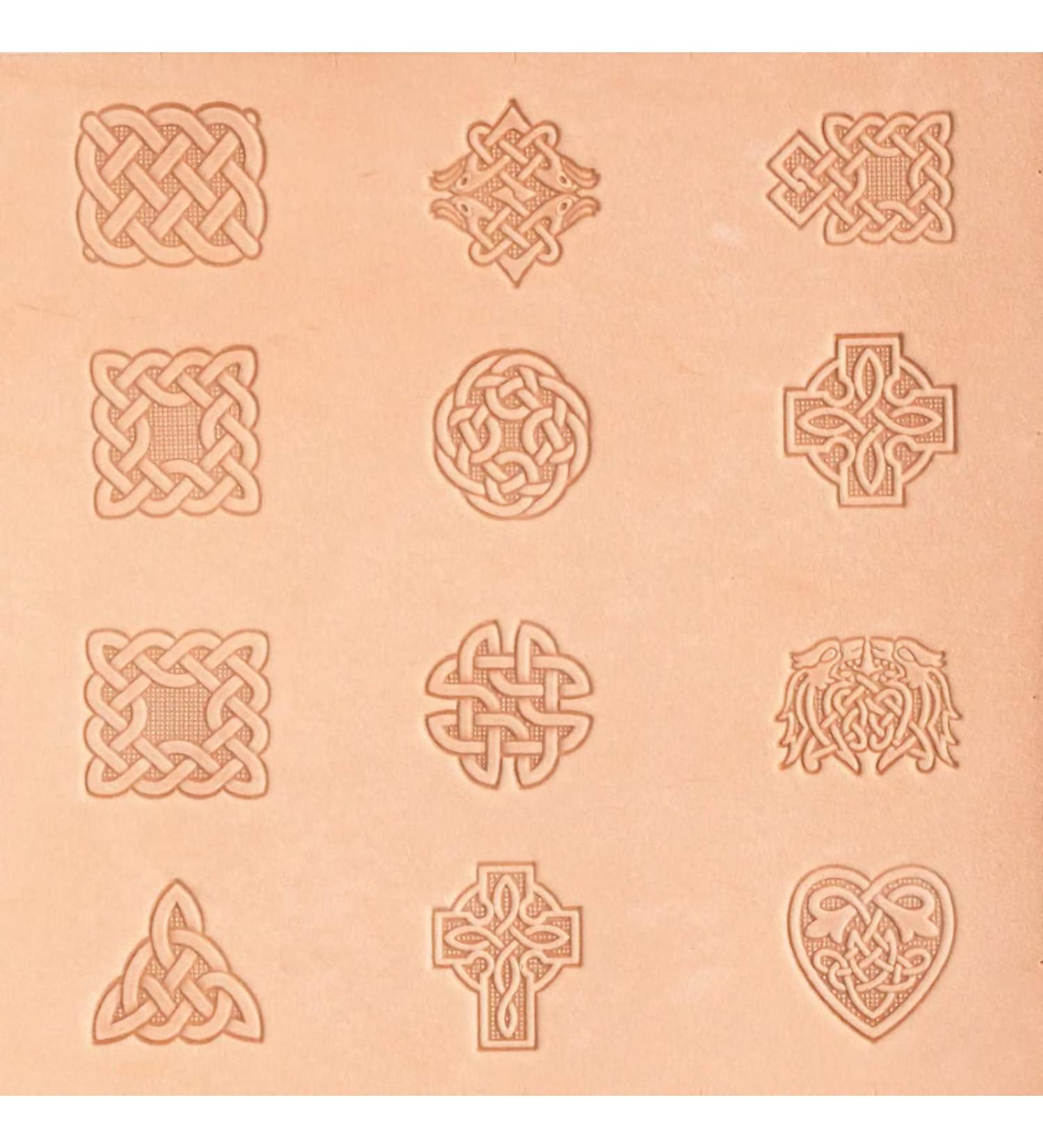Tandy Leather Craftool Celtic Stamp Set 8161-00 - Pack of 12 Stamps for DIY Leather Crafting - Buy Online on SooperMarket.com