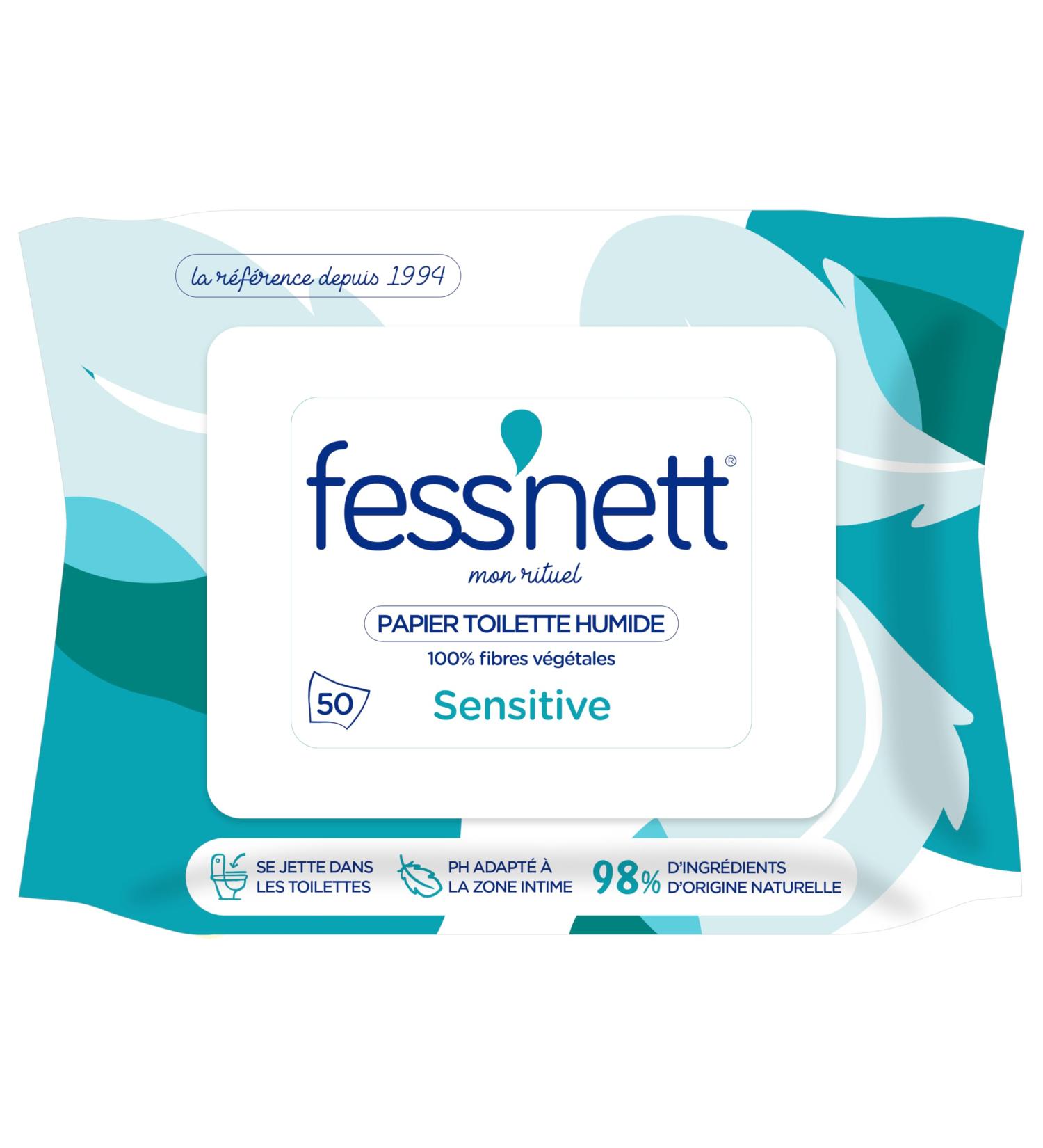 Sensitive wet toilet paper - set of 50 (1 pack)