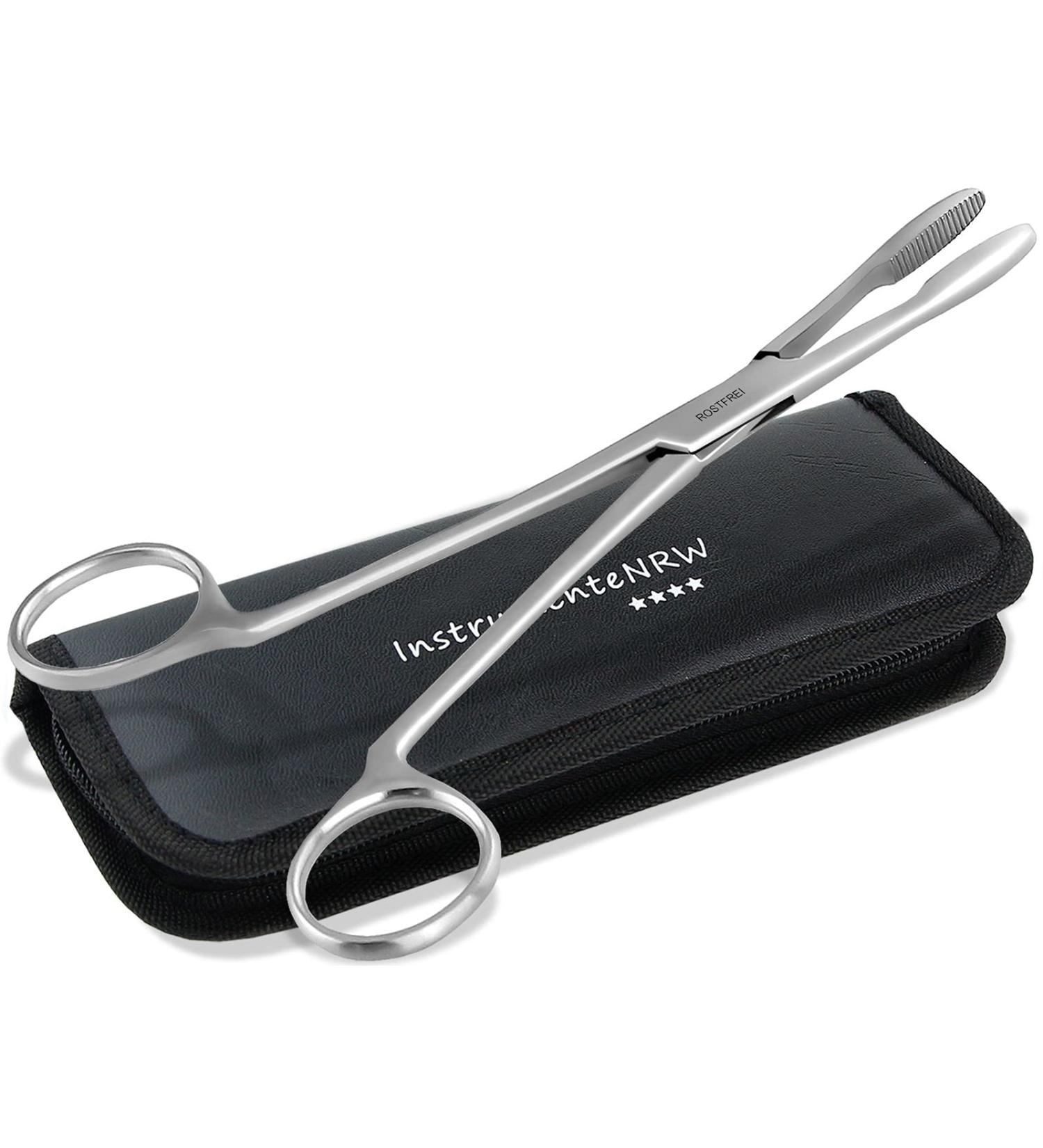 Professional Stainless Steel Ear Sink Dog Ear Hair Remover Pliers - 16 cm Animal Hair Tongs - Buy Online on SooperMarket.com