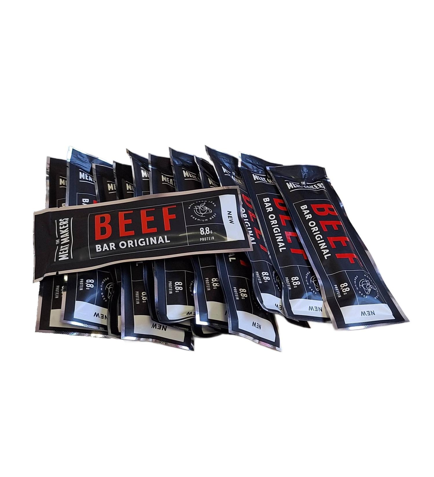 Buy The Meat Makers Beef Bar (12x25g) - High-Quality Protein-Rich Dried Meat Snack | Fast Energy - Exclusive Production Technology - Buy Online on SooperMarket.com