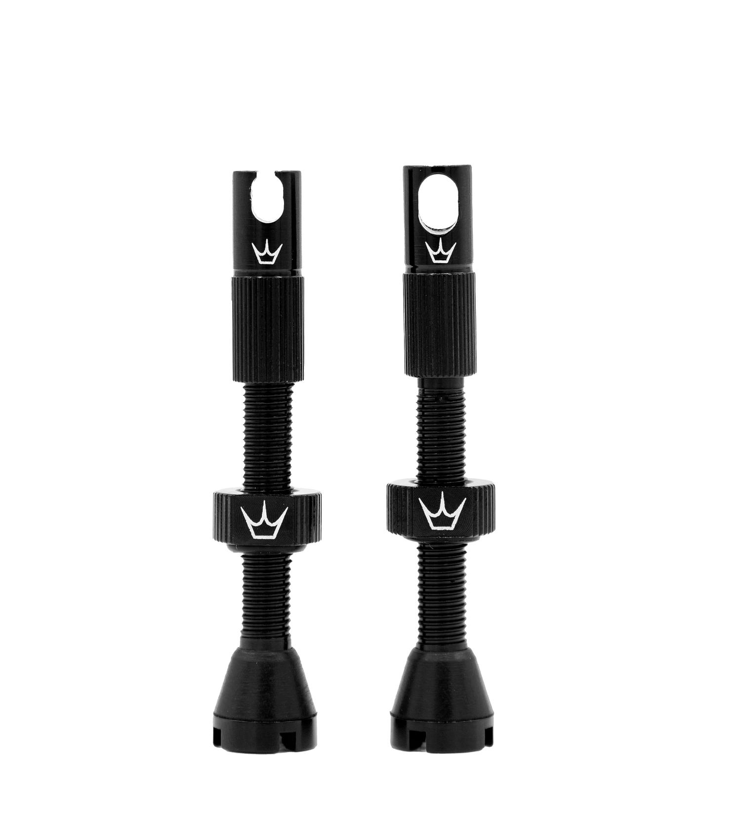 Peatys X Chris King MK2 Tubeless Valves - 42mm Black Bicycle Tire Valves | Premium Performance - Buy Online on SooperMarket.com