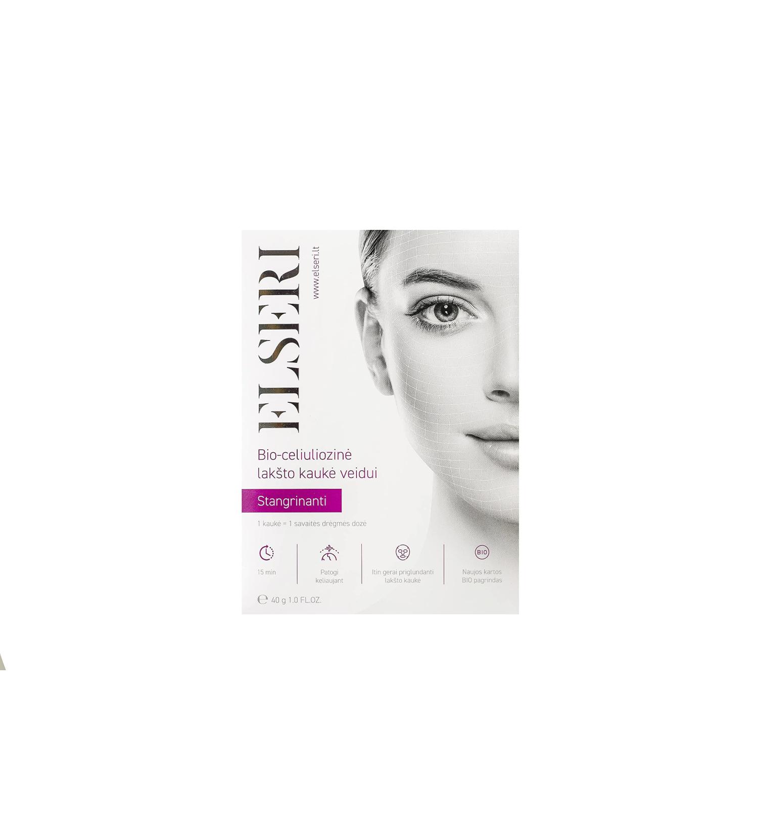 ELSERI Firming biocellulose face sheet mask.