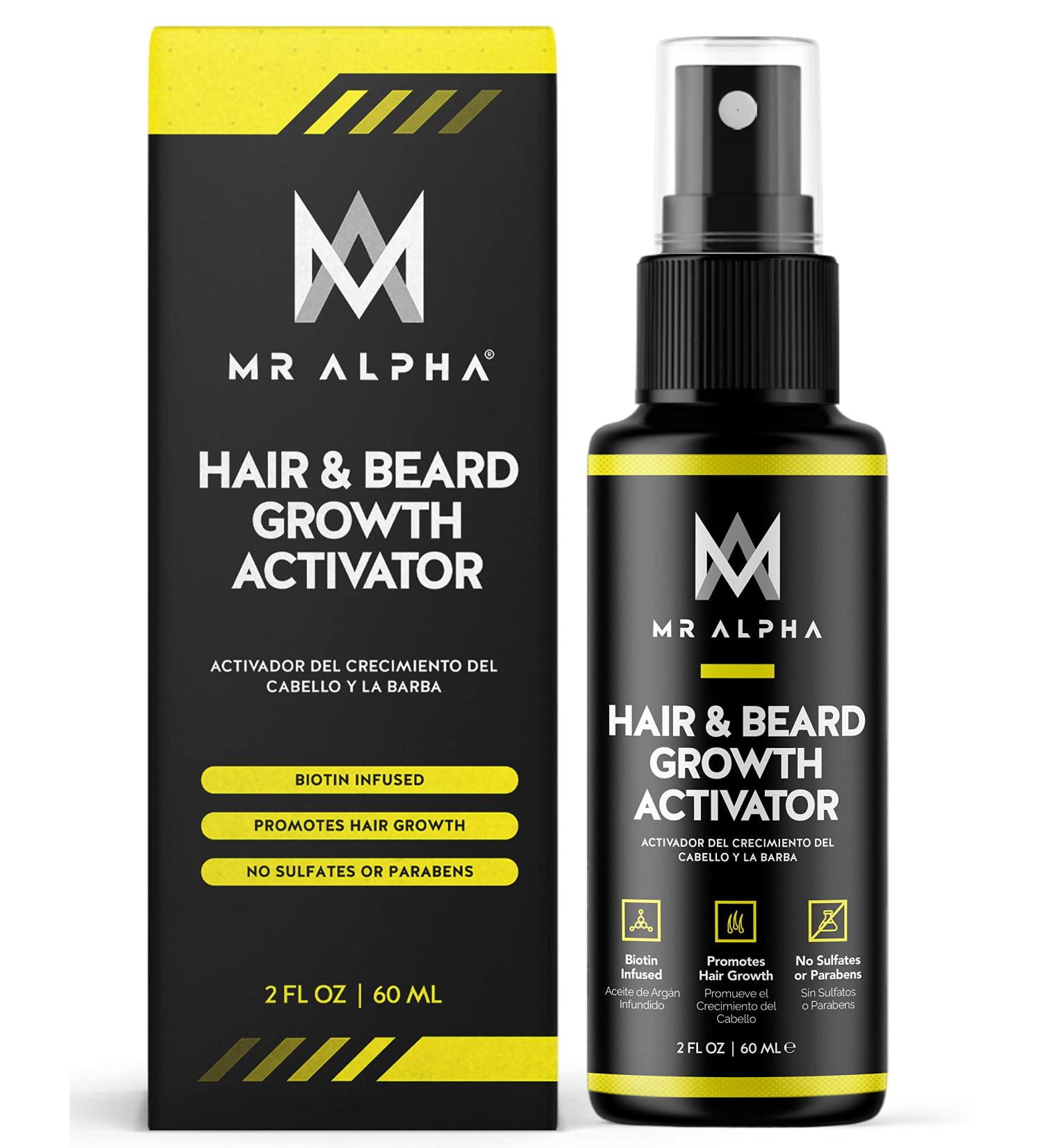 MR ALPHA Biotin Hair & Beard Growth Booster Serum for Men and Women - Buy Online on SooperMarket.com