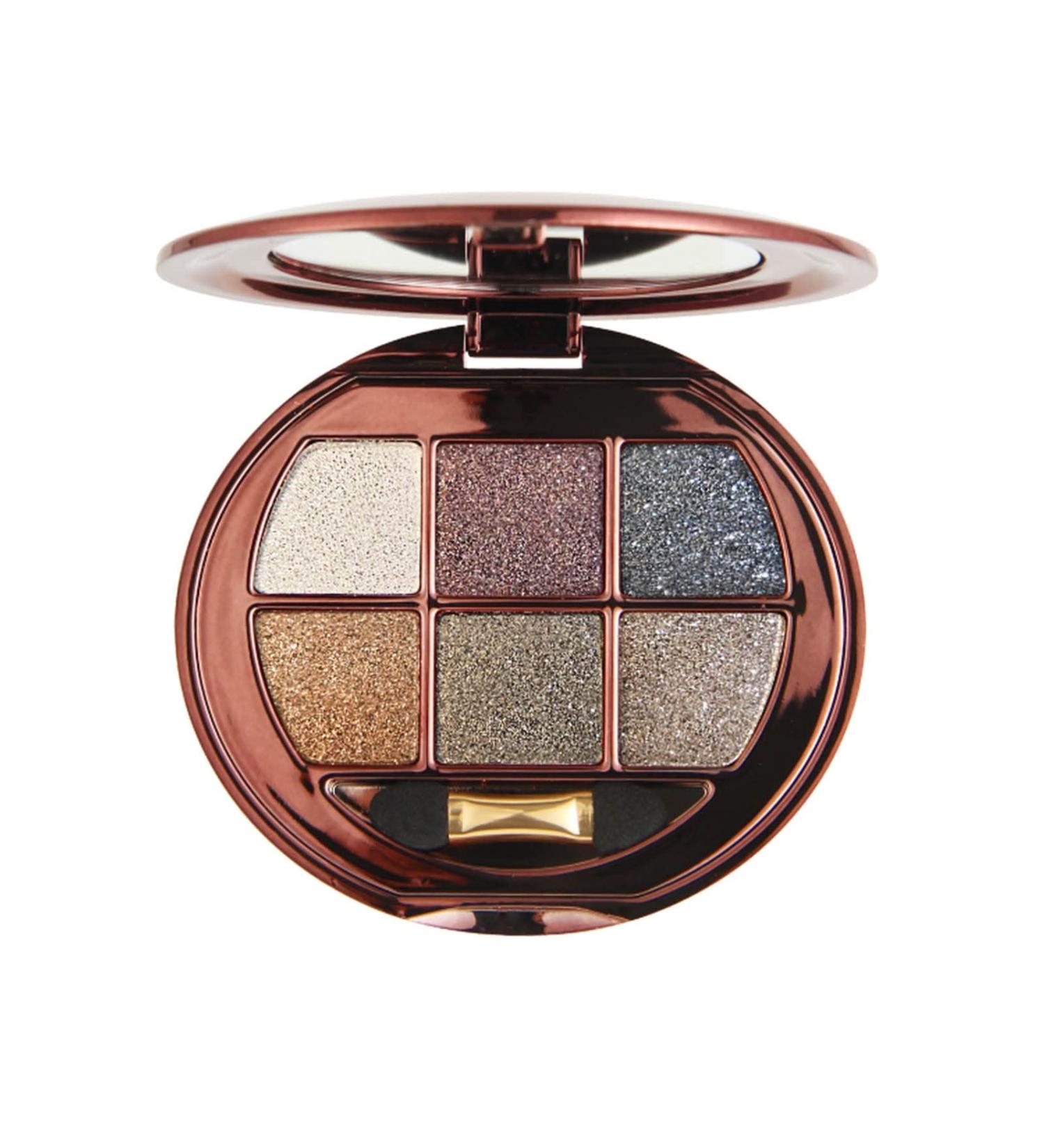 UIFCB Glitter Eyeshadow Palette - 6 Color Sparkle Shimmer Eye Shadow Makeup Set - Buy Online on SooperMarket.com