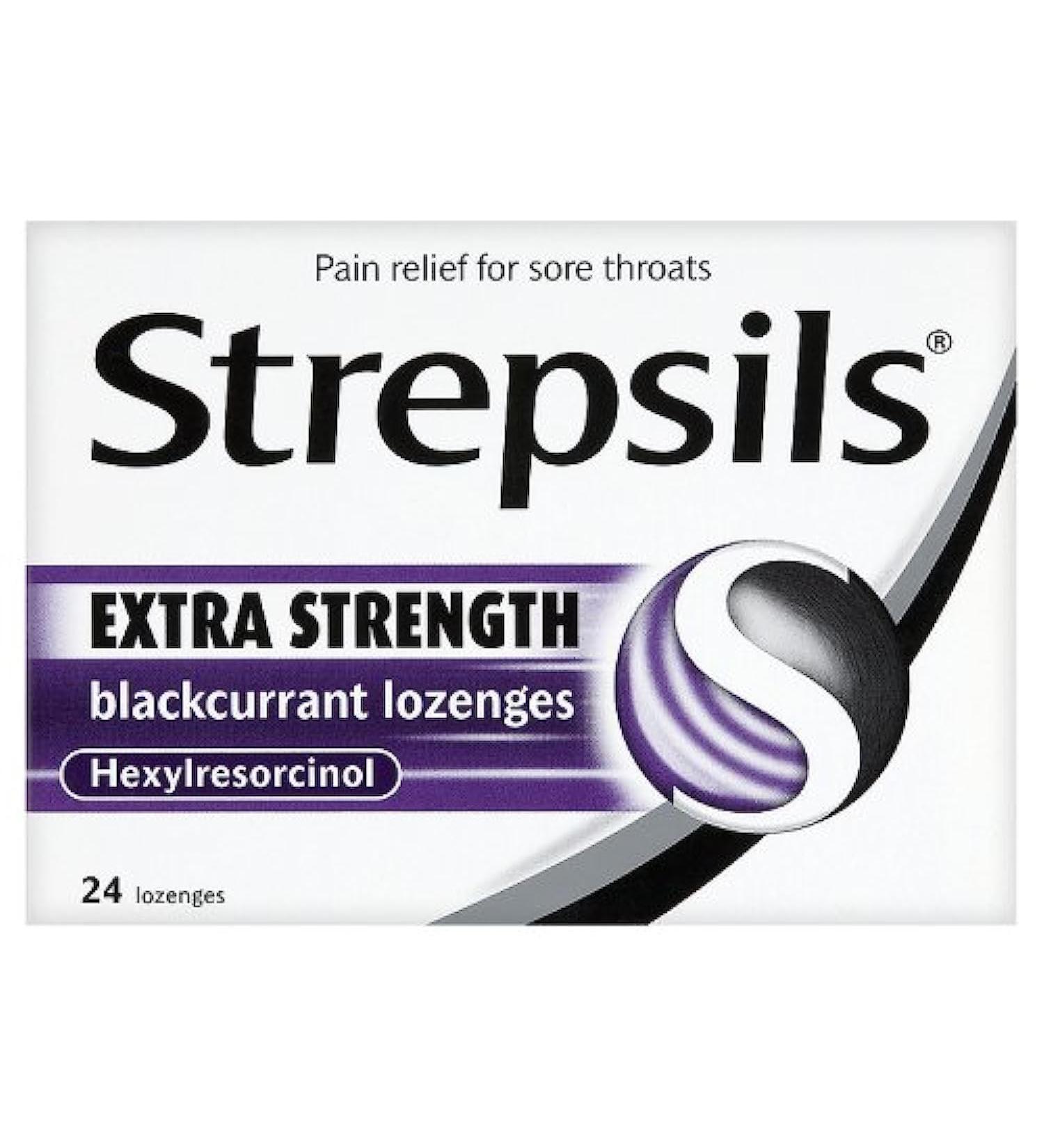 Strepsils Lozenges Extra - Black Cherry 24-Pack