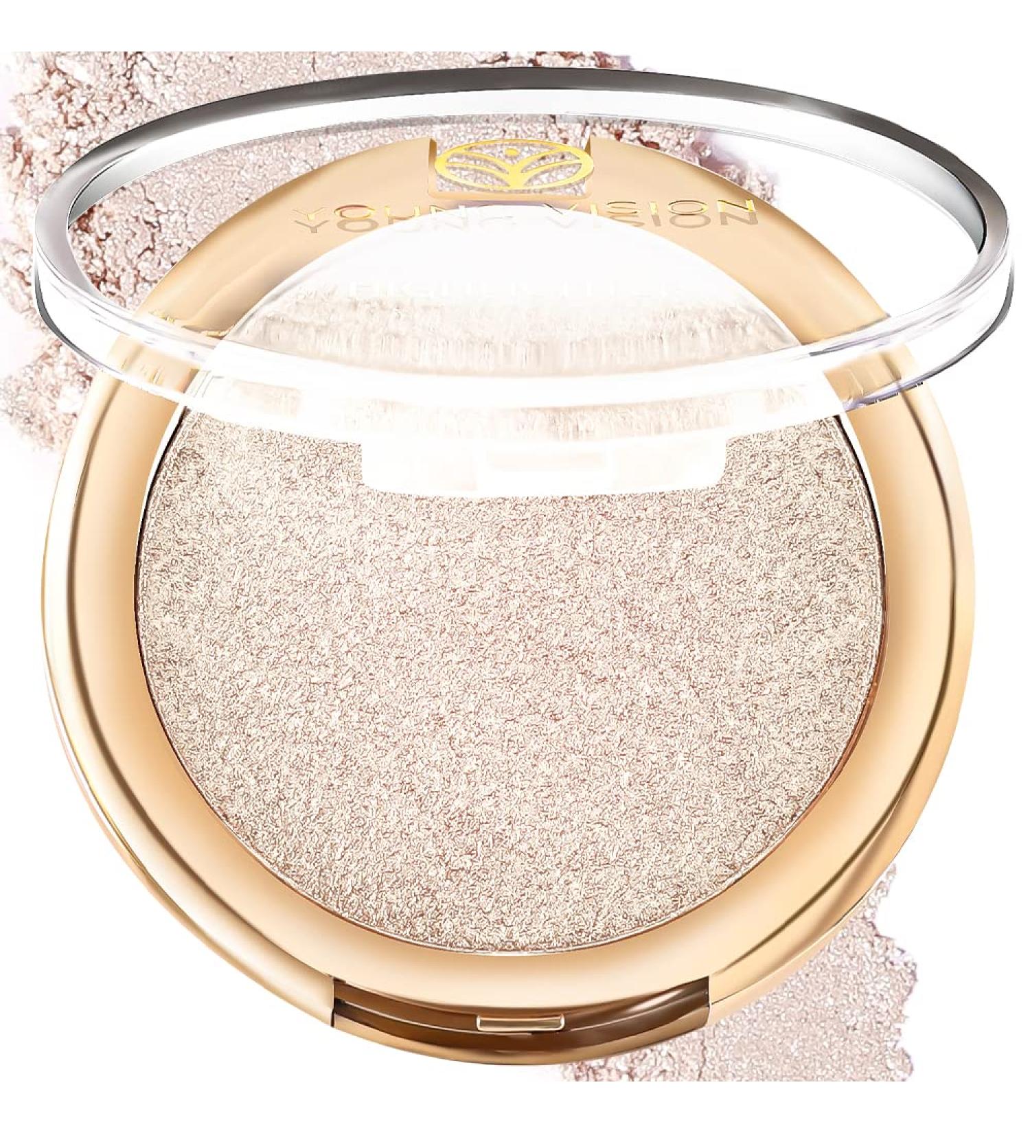 YOUNG VISION Baked Highlighter Powder Palette - Sheer Pearl Shimmer Highly Pigmented Face Makeup (0.19 Oz Pack of 1 - Buy Online on SooperMarket.com