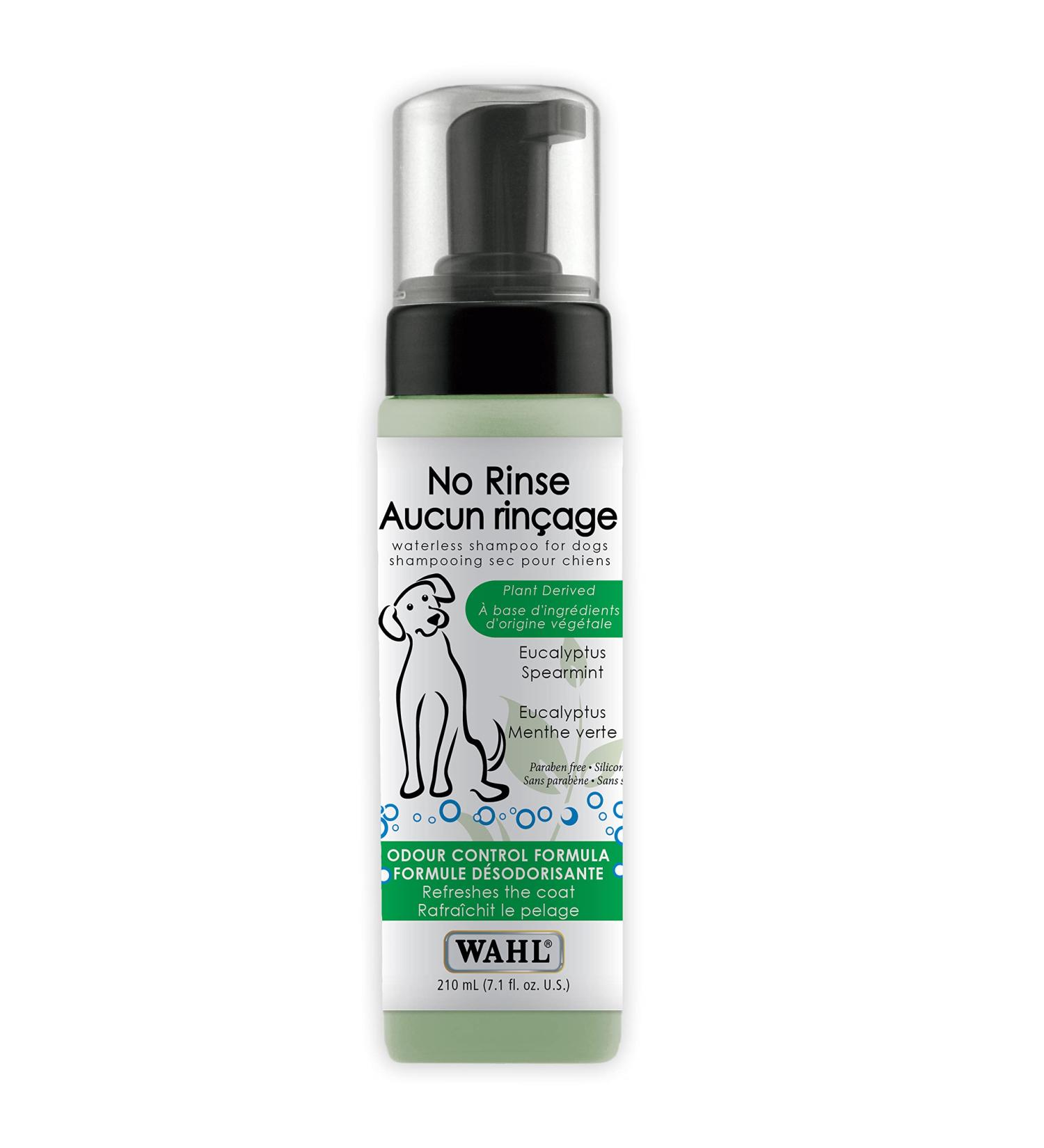 Wahl Canada No Rinse Shampoo for Dogs Odour Control Waterless Shampoo Foam Dispenser 210ml Model 58312 - Buy Online on SooperMarket.com